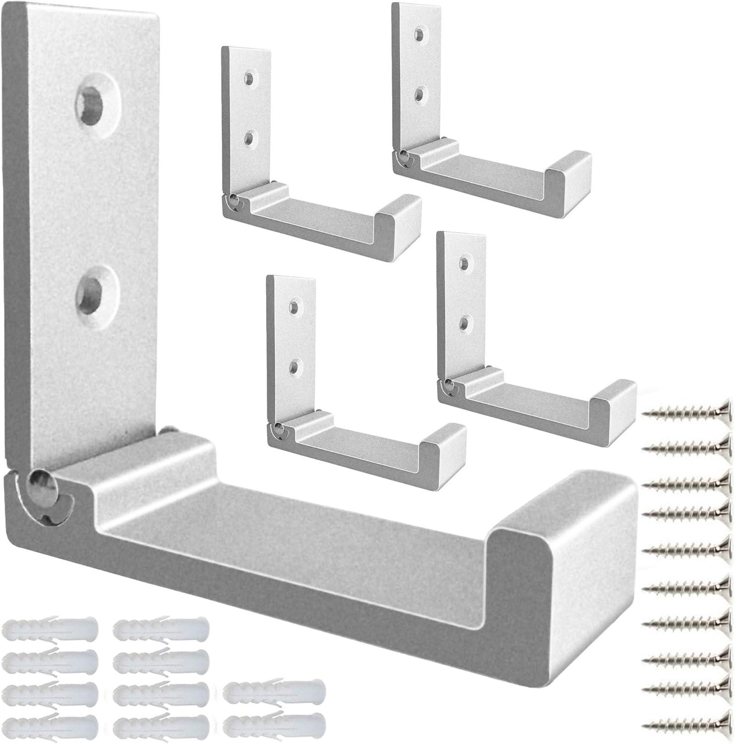 Bathroom Coat Hook Foldable Wall Hooks, 5 Wall Hooks for Hanging Coats, Towels, Gear, Rust-Resistant Aluminum Alloy Headphone Rack Hooks Wall Mounted with Screws for Hat, Bags, Eq