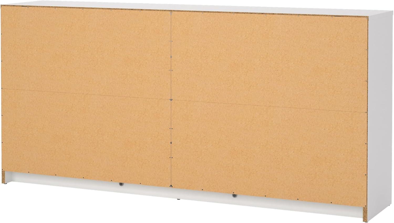 Tvilum Portland 6 Drawer Double Dresser, White