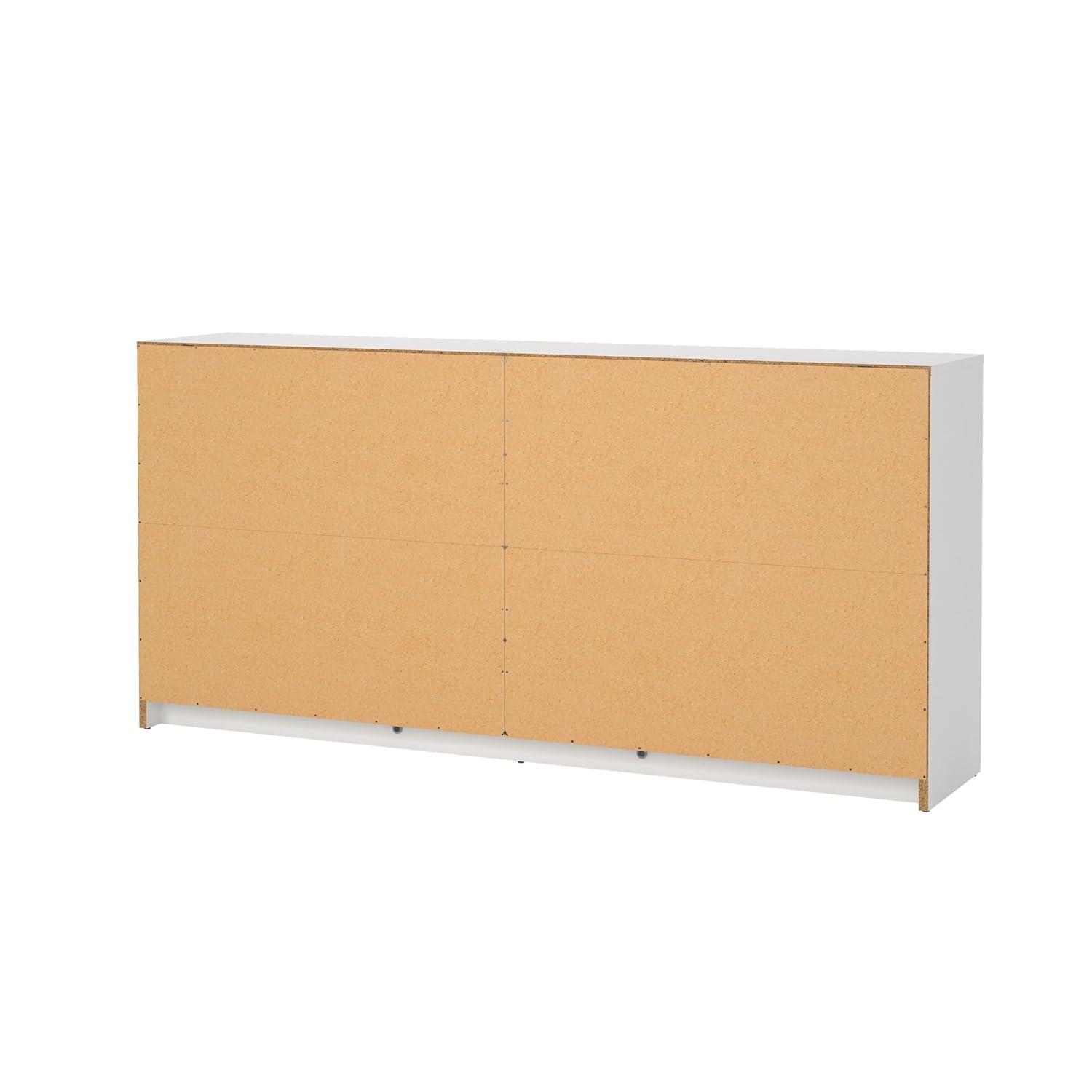 Tvilum Portland 6 Drawer Double Dresser, White