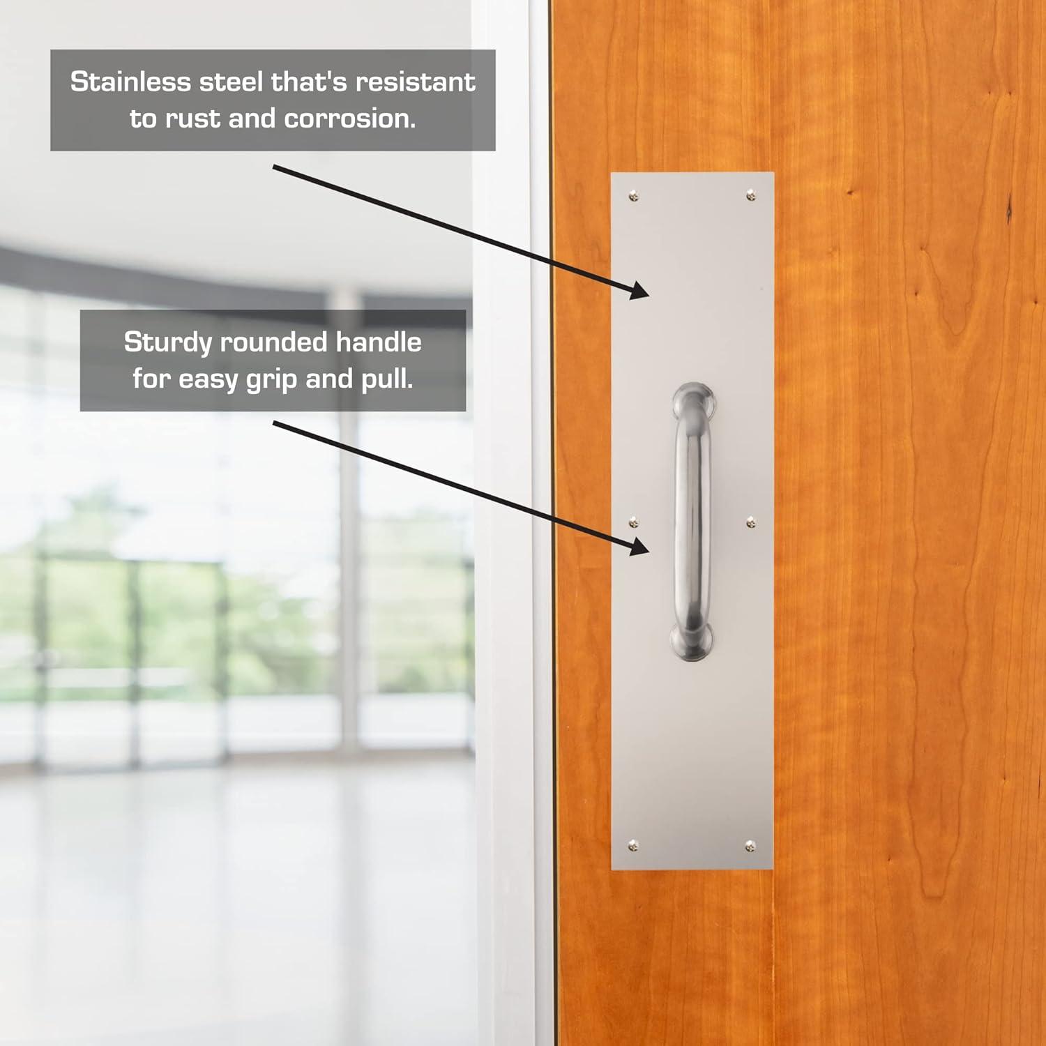 Brinks Commercial 5035102 15 in. Satin Aluminum Pull Plate