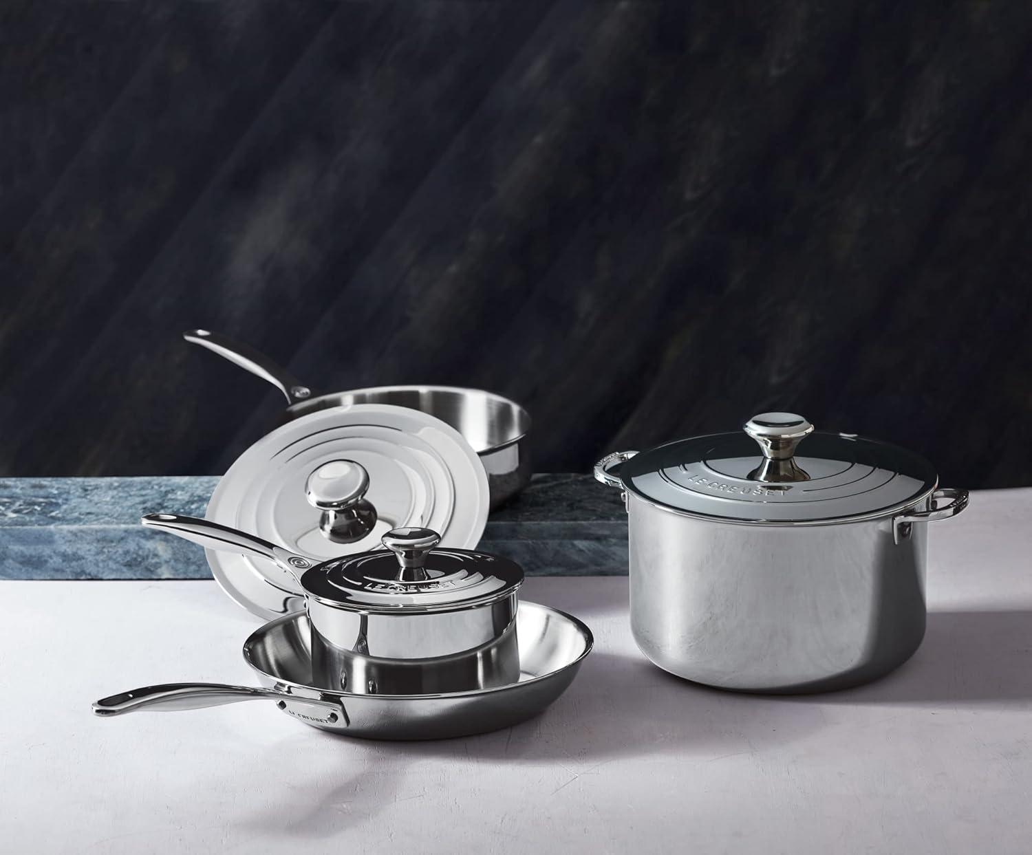 Le Creuset Stainless Steel 7 Piece Cookware Set