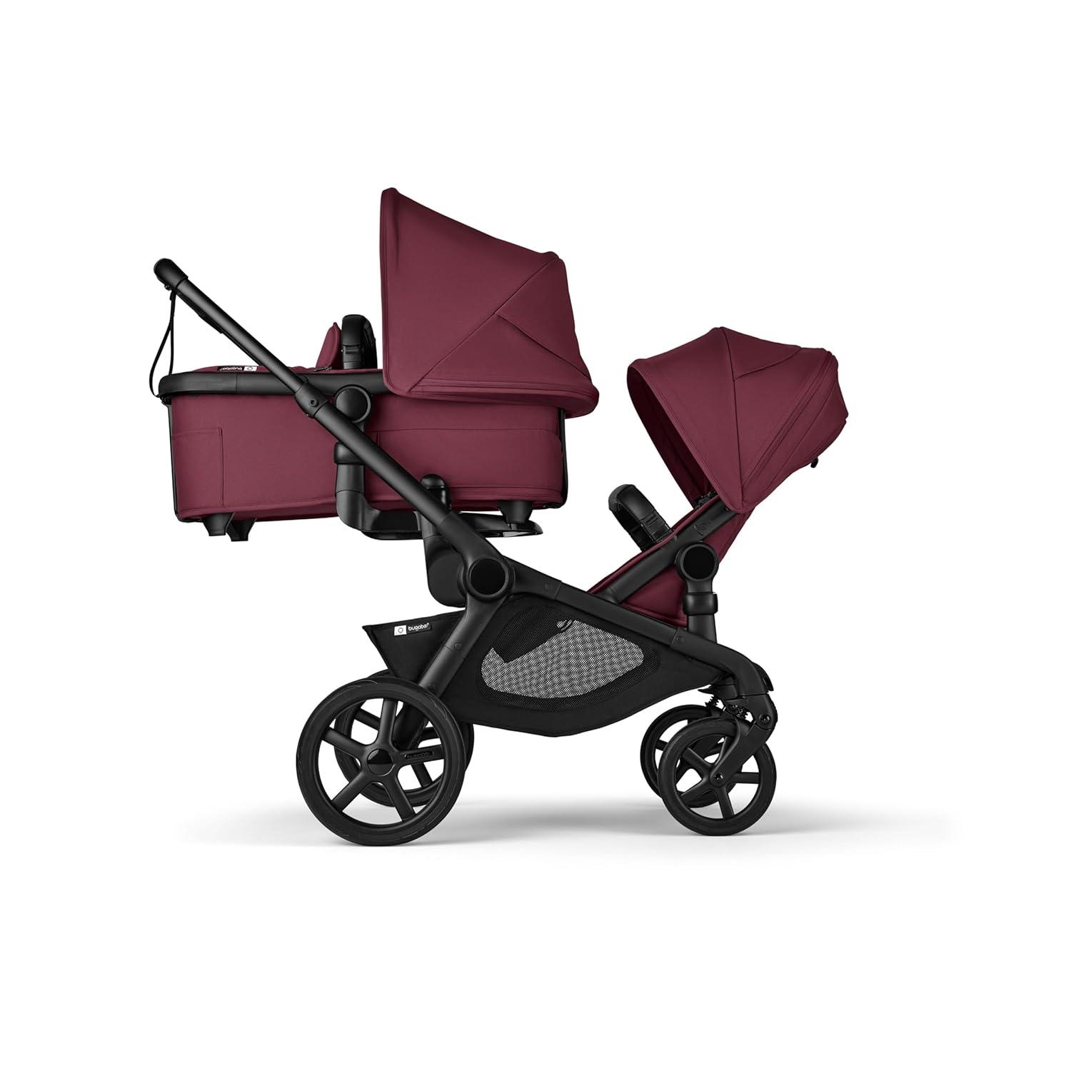 Bugaboo Kangaroo Sibling Stroller Seat - Midnight Black