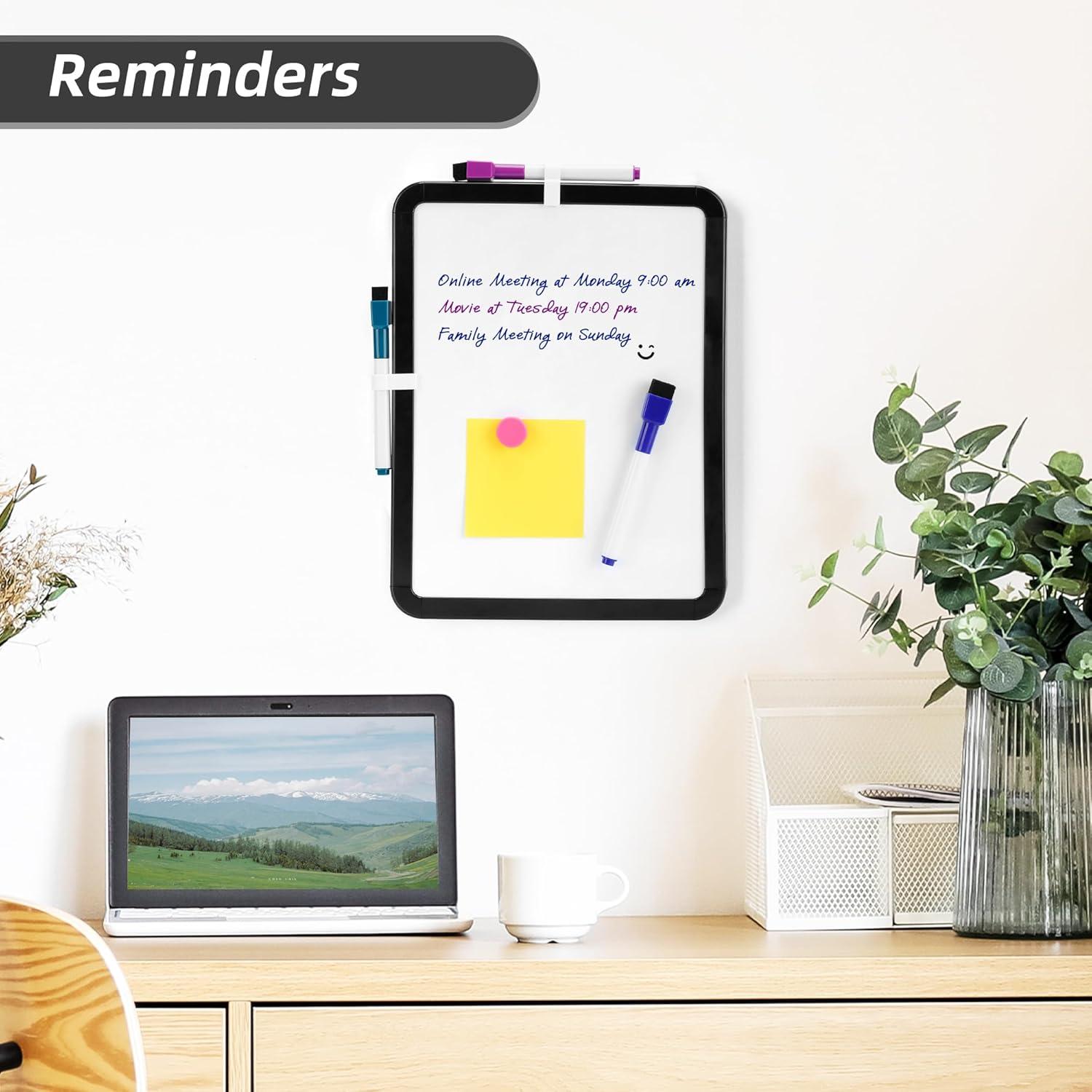 VUSIGN Small Dry Erase Whiteboard, 8.5 x 11 Inches White Board for Kids, Students, Fridge, Locker, Mini Dry Erase Board