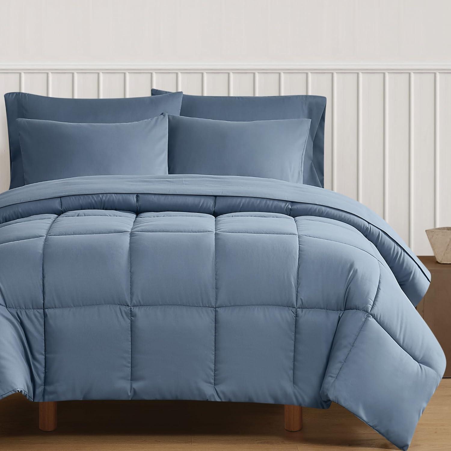 Truly Soft 2pc Twin/Twin Extra Long Comforter Set Blue