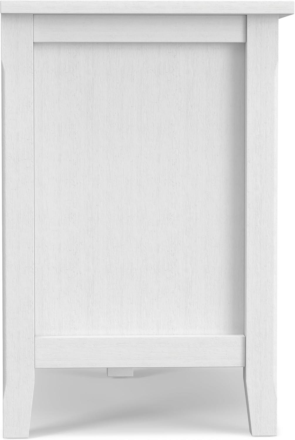 Simpli Home Warm Shaker 72"W Solid Wood TV Stand for TVs up to 80" with 4 Storage Cabinets and 2 Drawers