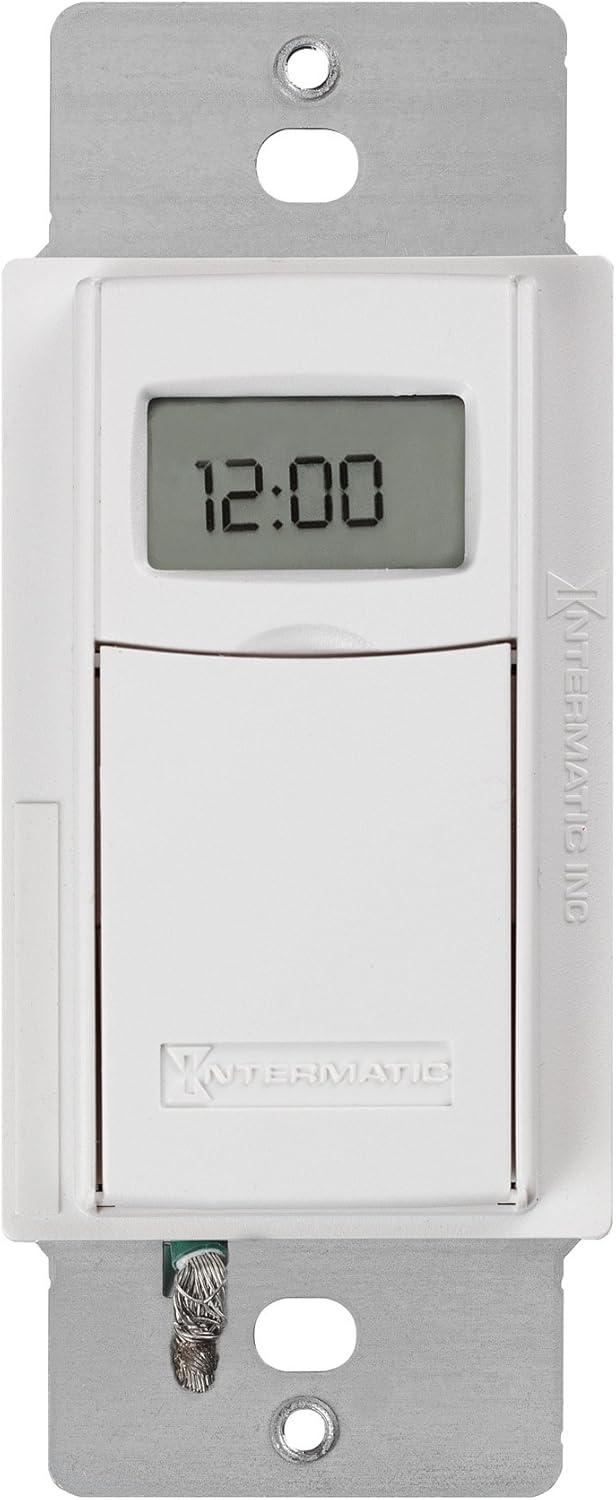 ST01 7 Day Programmable In Wall Digital Timer Switch for Lights and Appliances, Astronomic, Self Adjusting, Heavy Duty,White