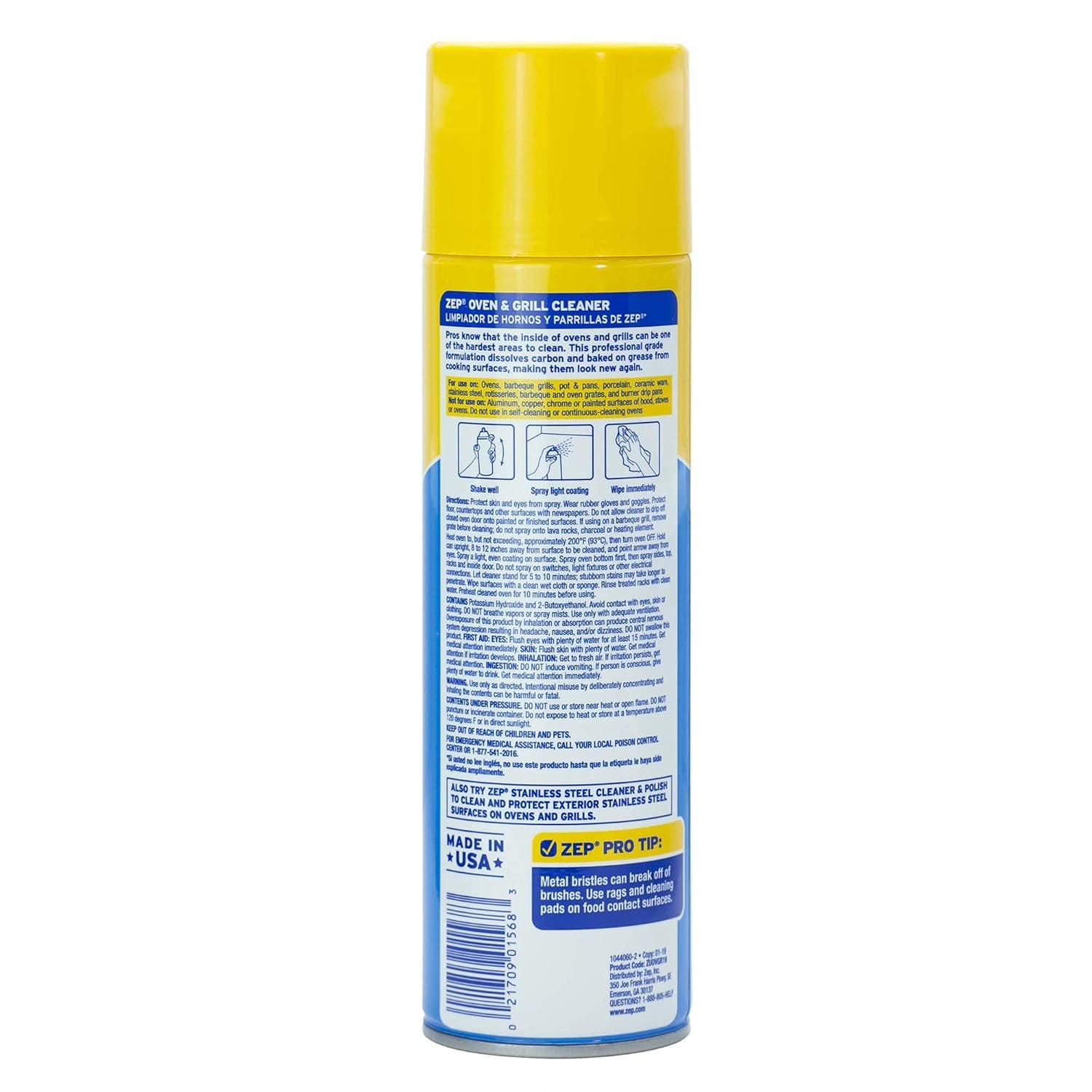 Zep Oven and Grill Cleaner, 19-oz. - Quantity 1