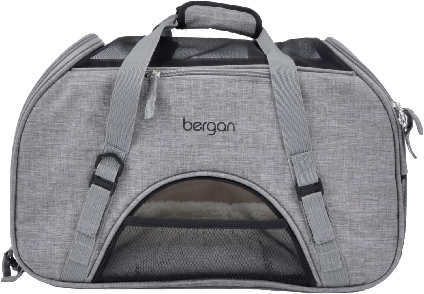 Coastal Pet Bergan Comfort Carrier - Heather Grey Large (19 x 10 x 13 Inches)