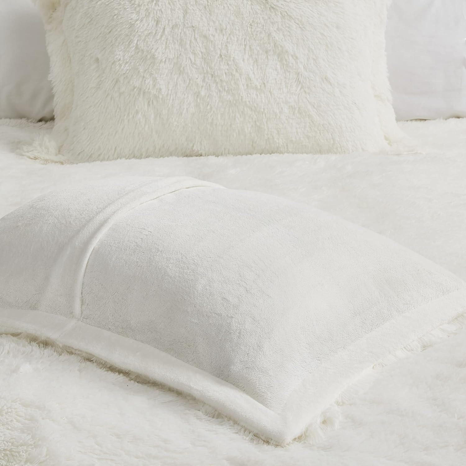 Trahan Shaggy Faux Fur Duvet Cover Set