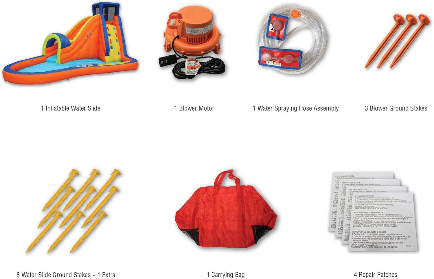 Banzai 114' x '175 Bounce House with Water Slide and Air Blower