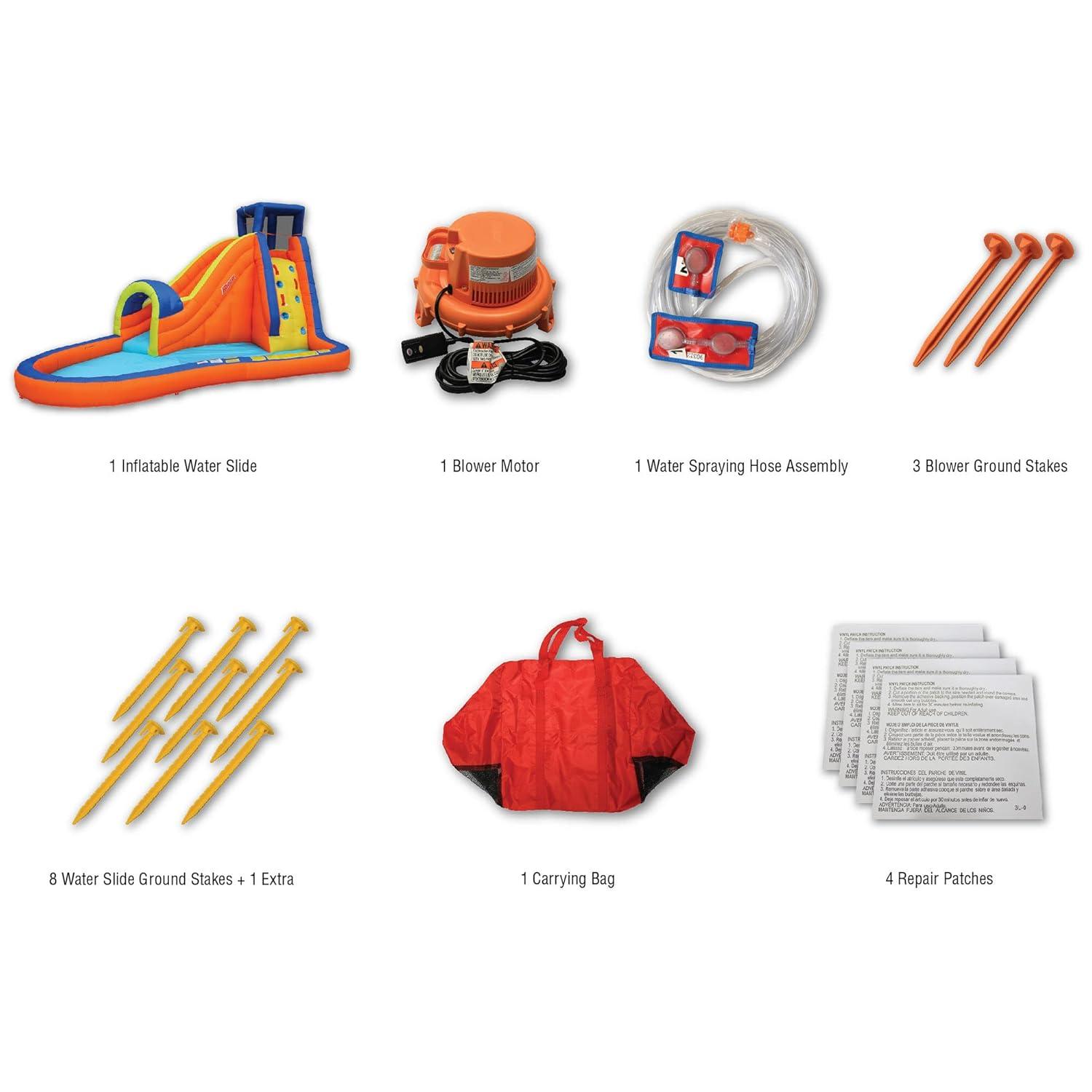 Banzai 114' x '175 Bounce House with Water Slide and Air Blower