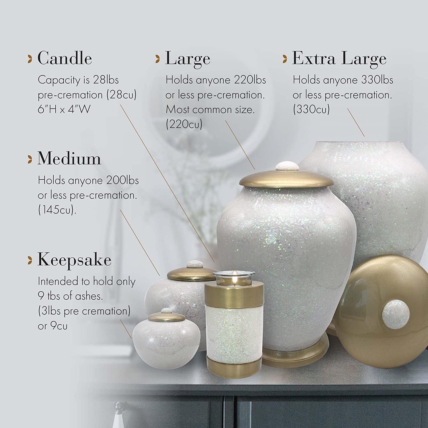 Prismatic Shimmering Light Sparkly Cremation Urns for Human Ashes Adult Urns for Cremation Ashes Urns for Adult Cremation Ashes Urns for Ashes Cremation Urns for Human Ashes Large