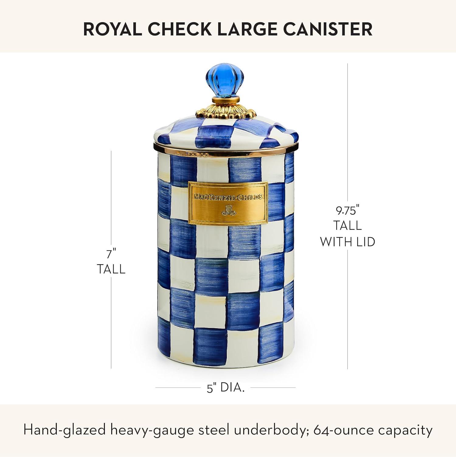 MacKenzie-Childs Royal Check® Canister