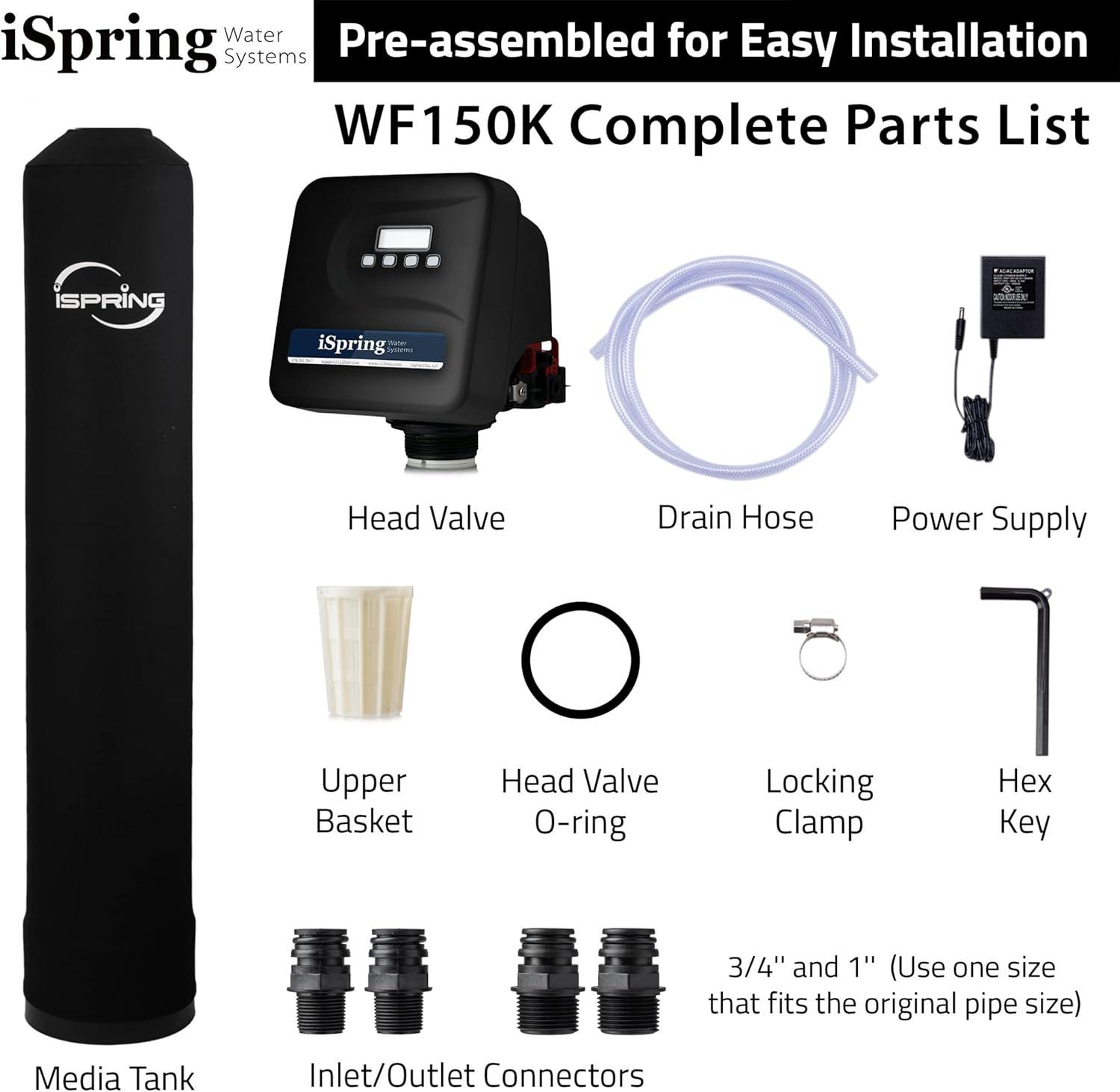 Chloramine, PFAS, Chlorine, Lead Whole House Water Filter System w/ Set-and-Forget Smart Valve, Lasts up to 10 Years