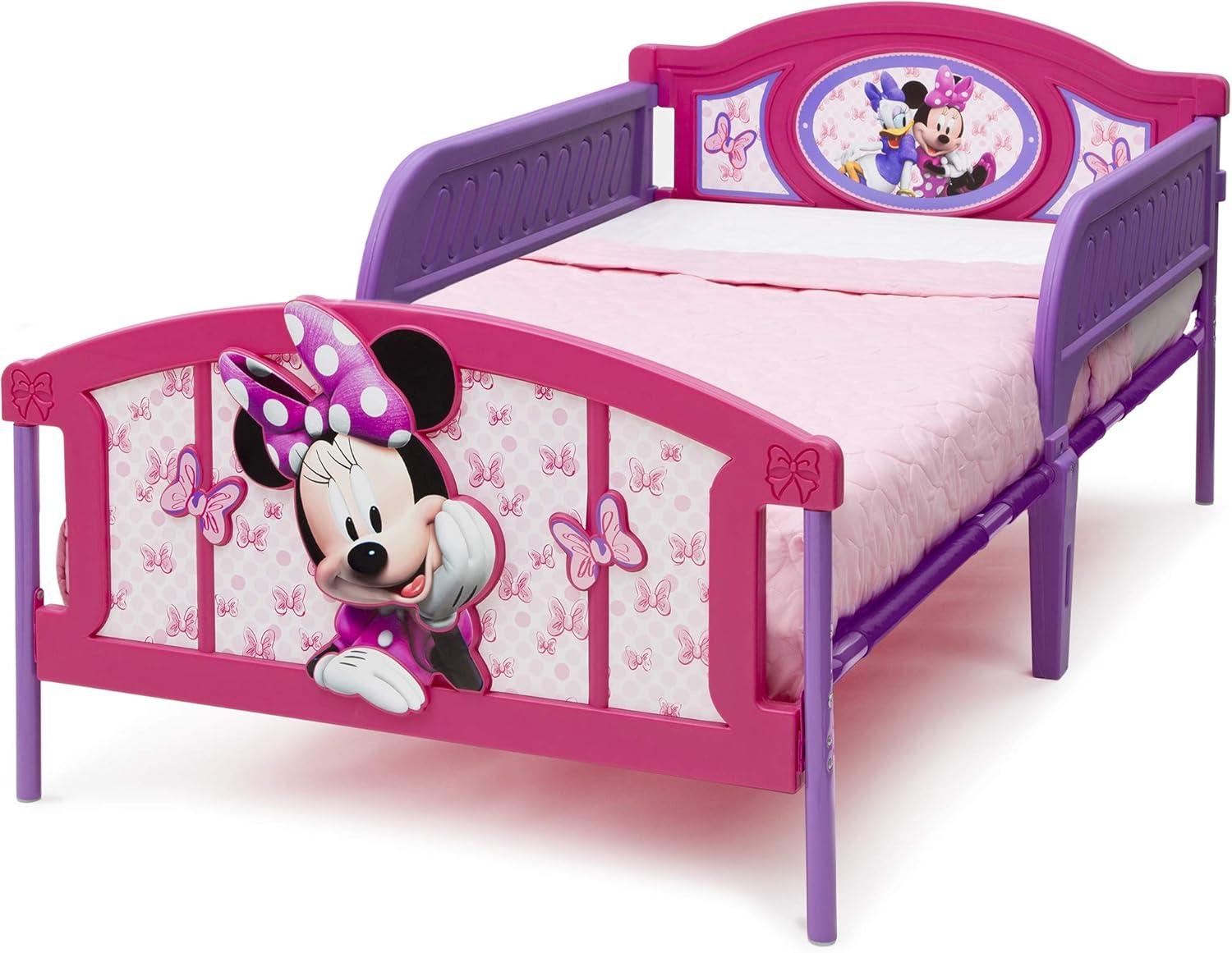 Delta Children Twin Disney Minnie Mouse Plastic 3D Kids' Bed