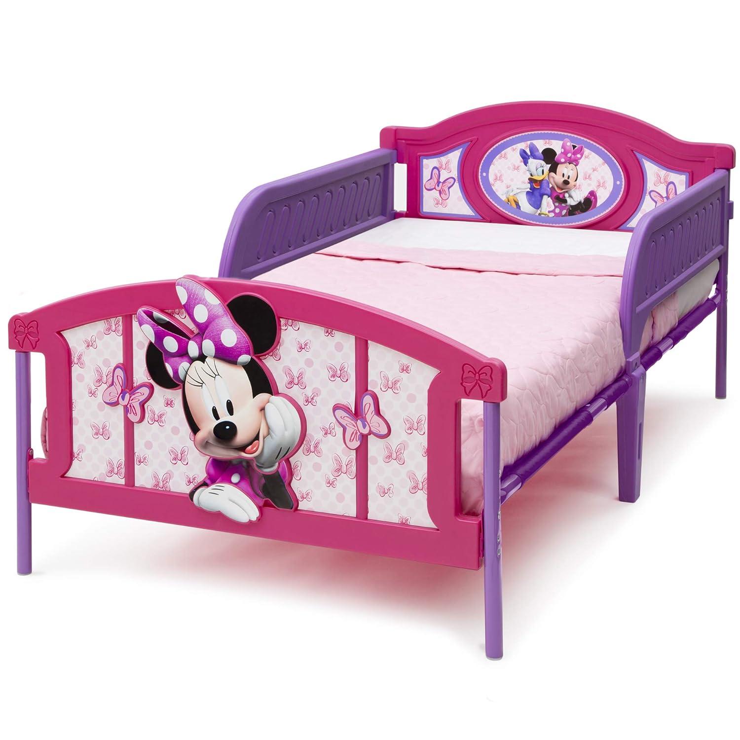 Delta Children Twin Disney Minnie Mouse Plastic 3D Kids' Bed