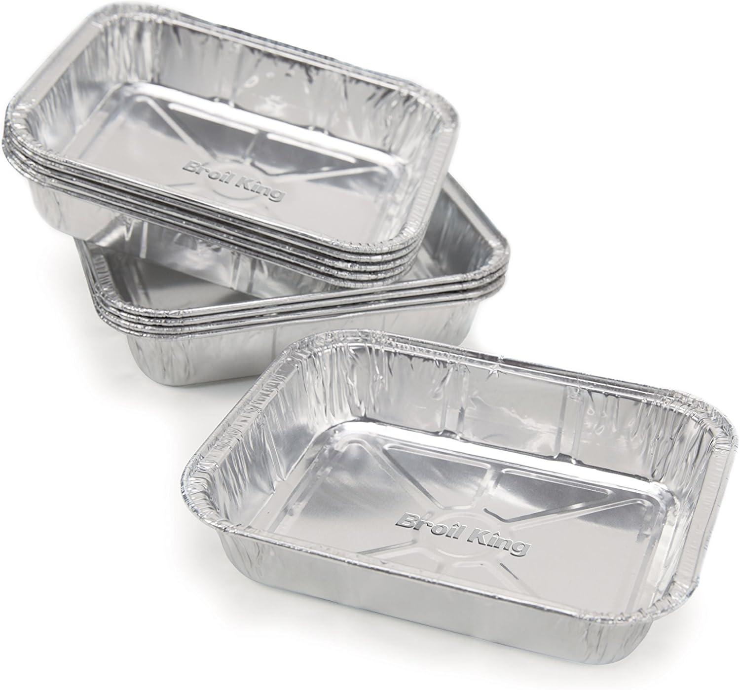 Universal Small Silver Aluminum Drip Pans, 10-Pack