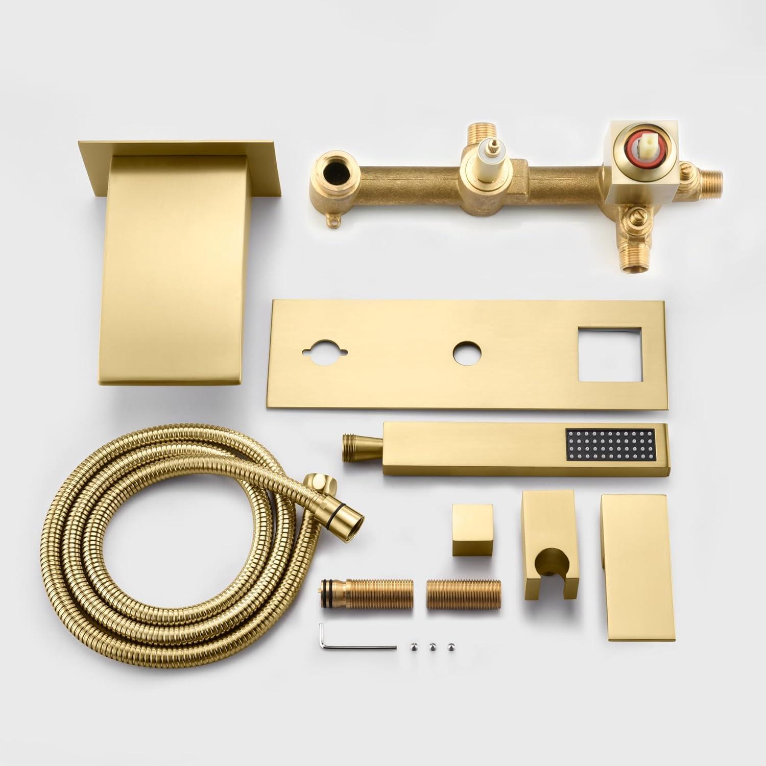 sumerain S2121BGW 1 Handle Bathroom Waterfall Faucet with Diverter