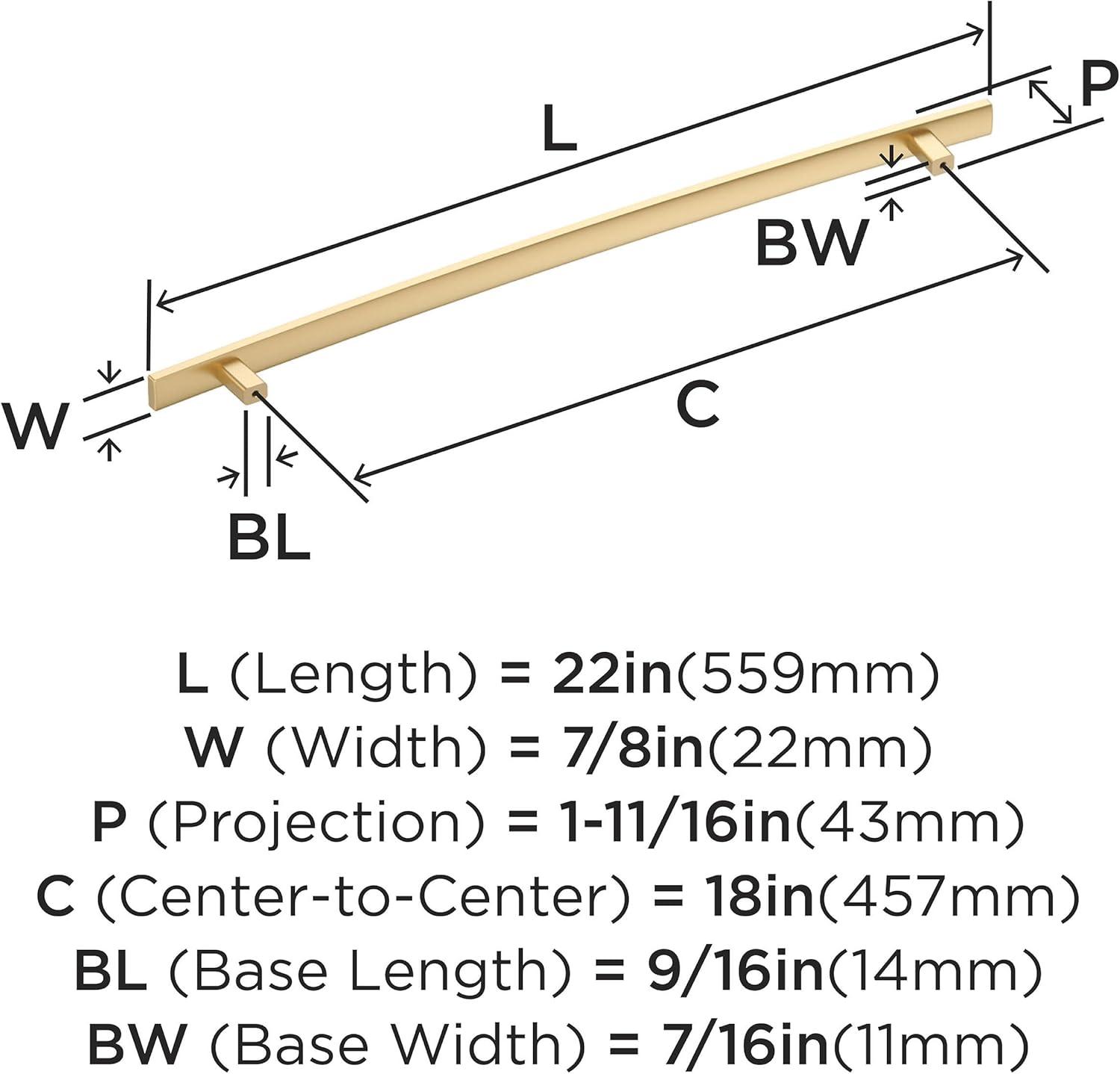 Amerock Cyprus 18 inch (457mm) Center-to-Center