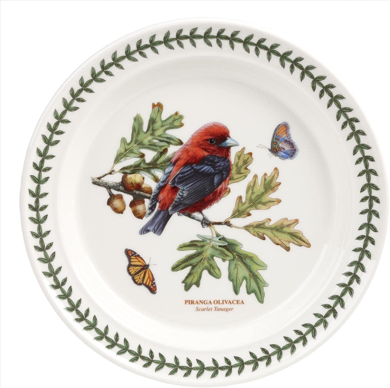 Botanic Garden Birds Ceramic 10.5" Dinner Plates Set