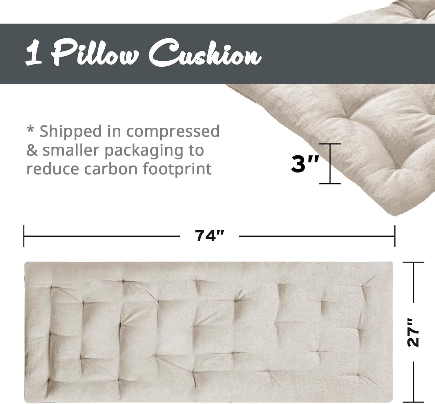 Edelia Poly Chenille Lounge Floor Pillow Cushion