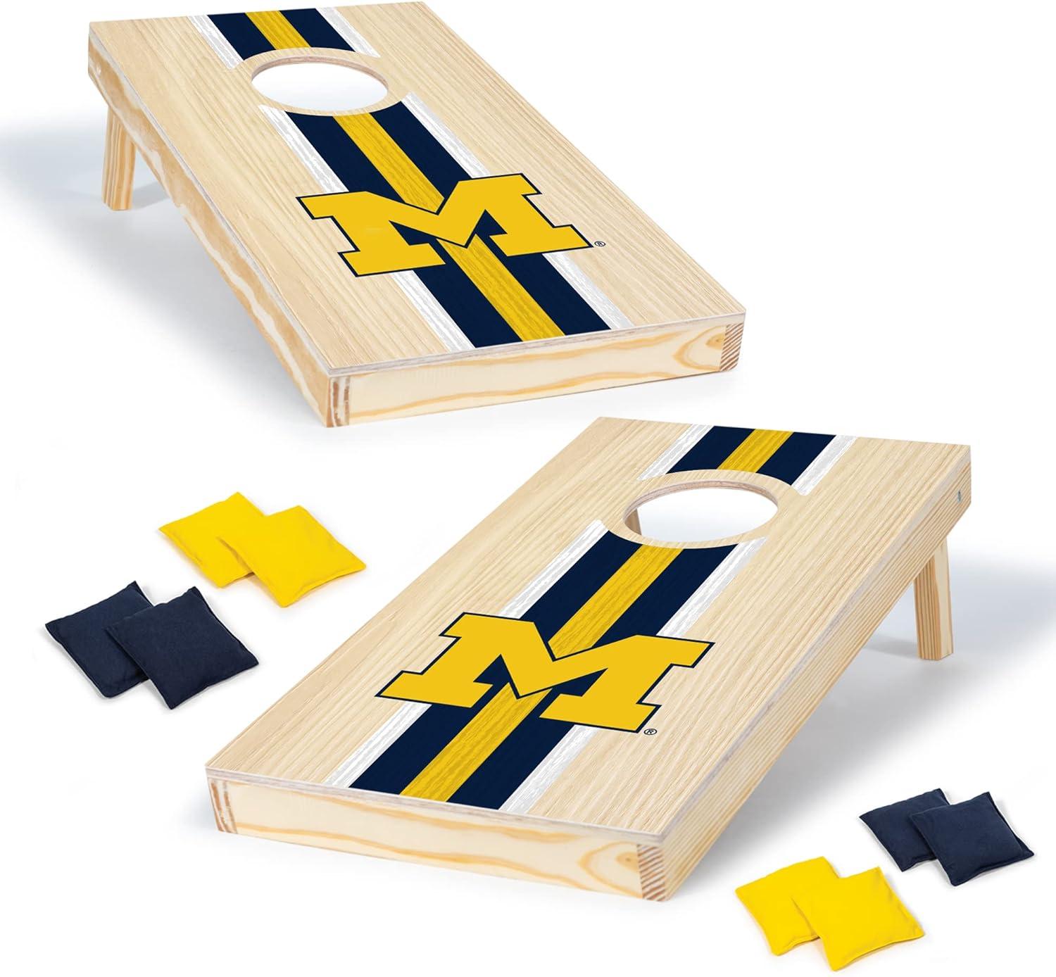 NCAA Michigan Wolverines 1'x2' Wood Cornhole Set