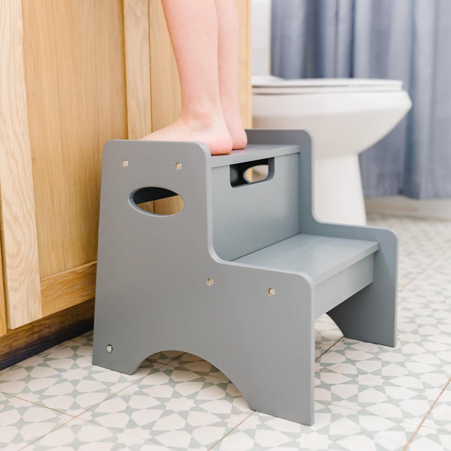 Classic Oak MDF 2-Step Stool