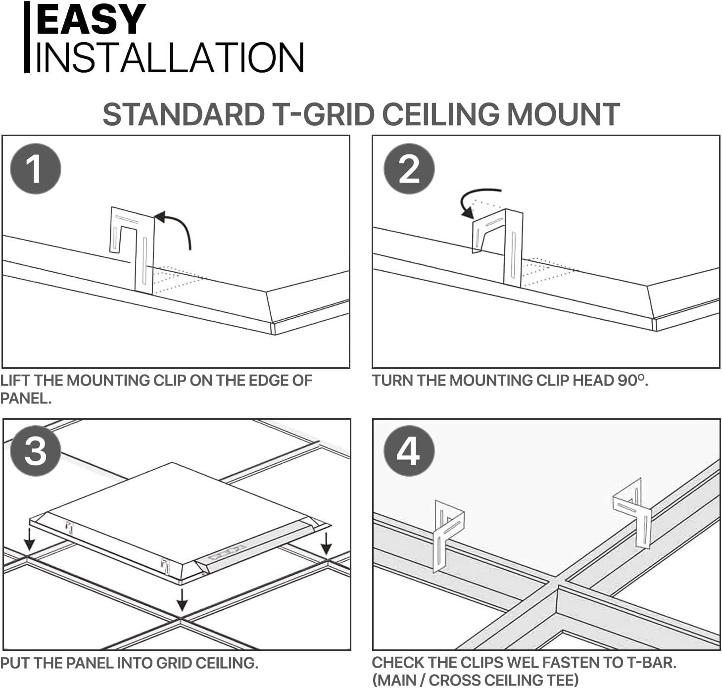 Dimmable Square Flat Panel Ceiling Light