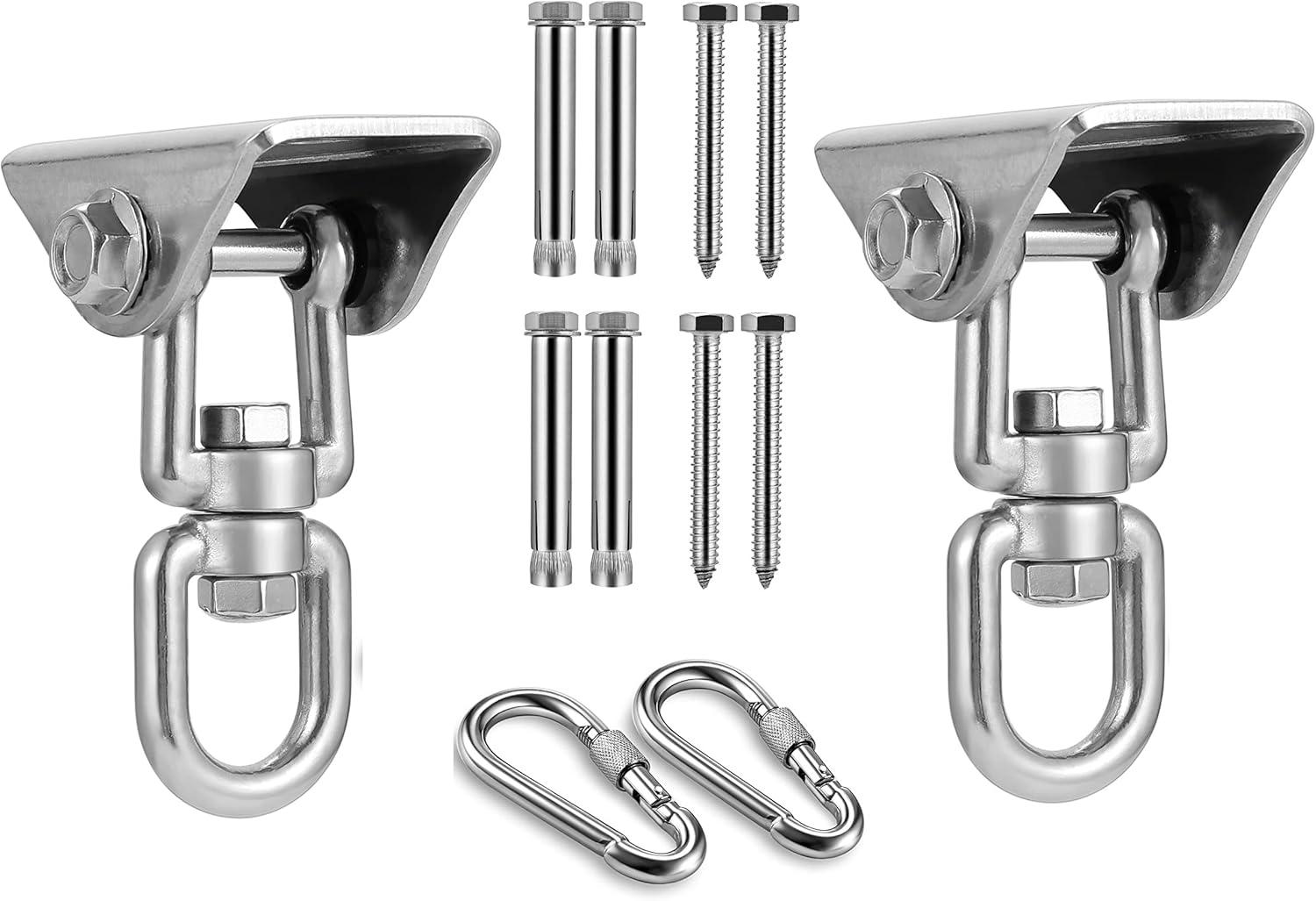 Stainless Steel Hanging Kit Swing Hangers and Hammock Spring and Swing Swivel