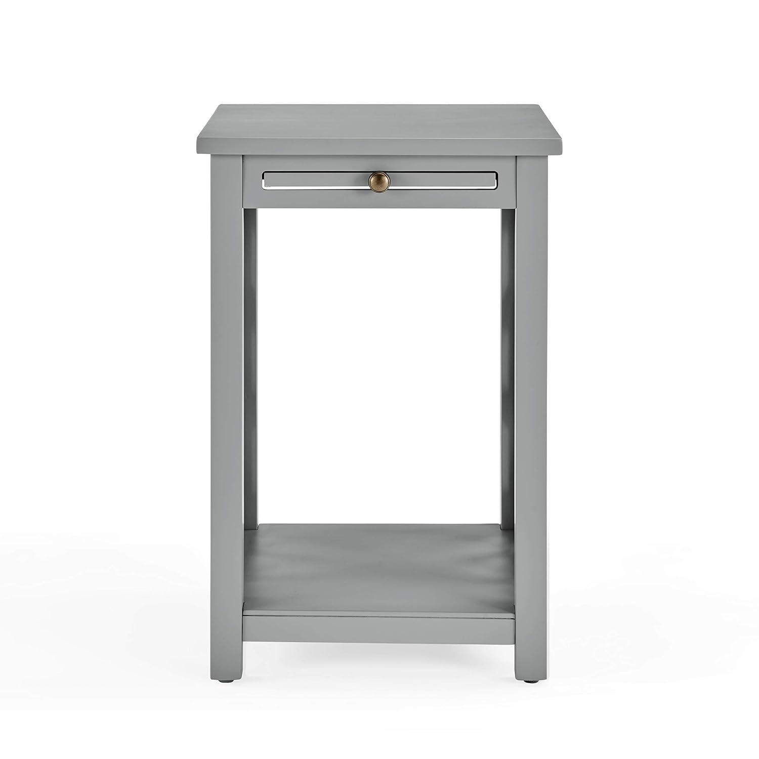 Alaterre Furniture Coventry 36 in. Entryway/Console/Sofa Table 3-Piece Set with Coffee Table, End Table & Tray Shelf, Gray