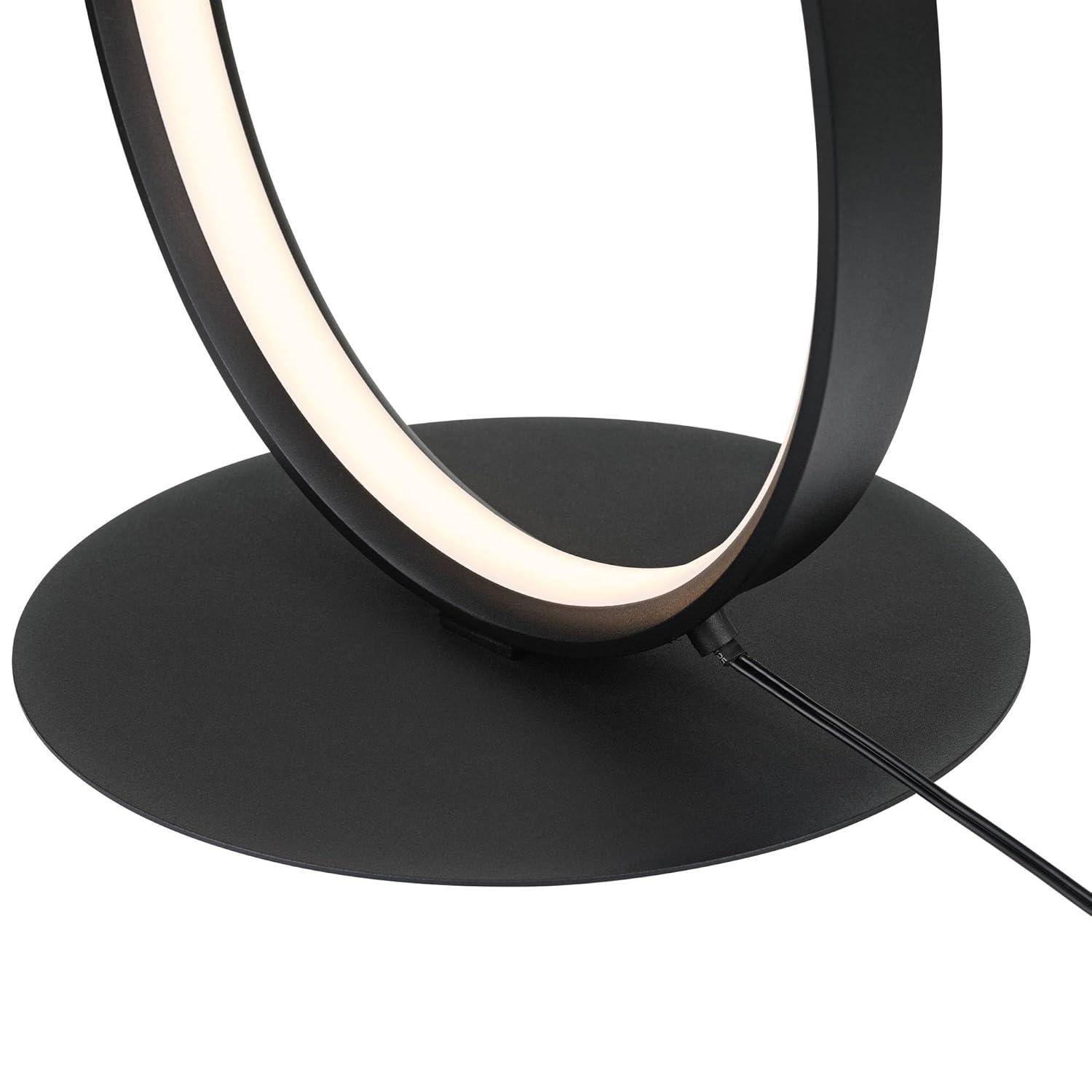 Possini Euro Design Avante Modern 56 1/2" Tall Standing Floor Lamp Ribbon LED Foot Switch Matte Black Finish Living Room Bedroom House Reading Office