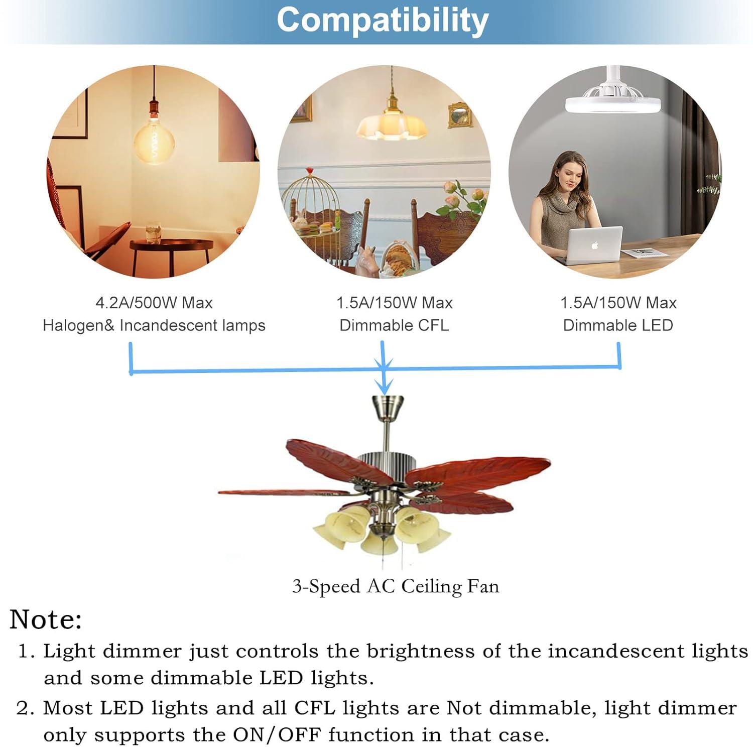Hampton Bay UC7078T Replacement for Ceiling Fan Remote UC7078T with Up Down Light, L3H2010FANHD Fan-HD Fan-HD6 (Remote Only)