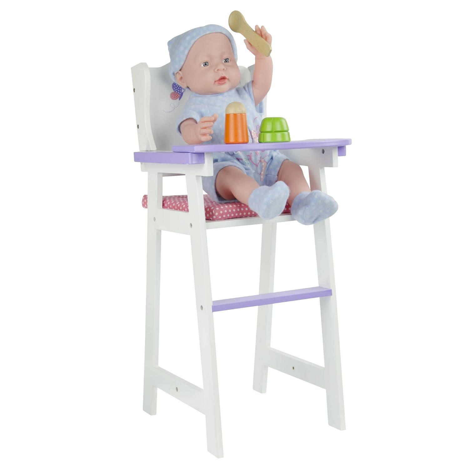 Teamson Kids Olivia's Little World Wooden Baby Doll High Chair
