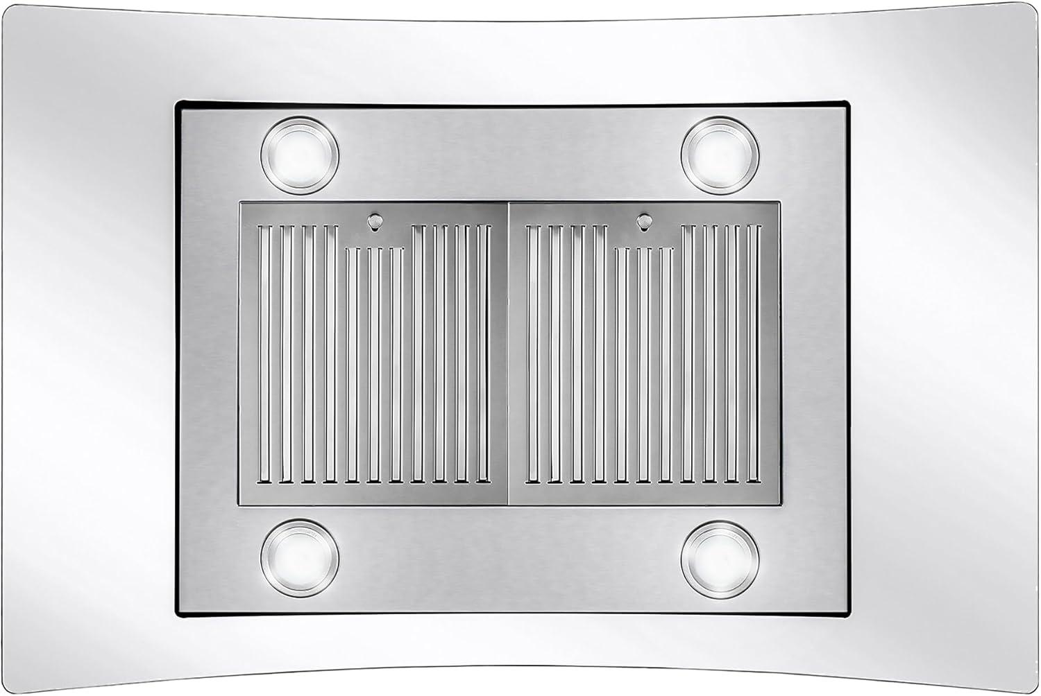 Cosmo COS-668ICS900 36 Inch Island Range Hood w/ Touch Controls, Stainless Steel