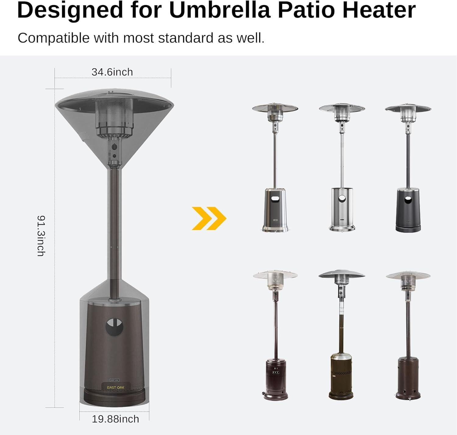 EAST OAK Outdoor Patio Heater Cover