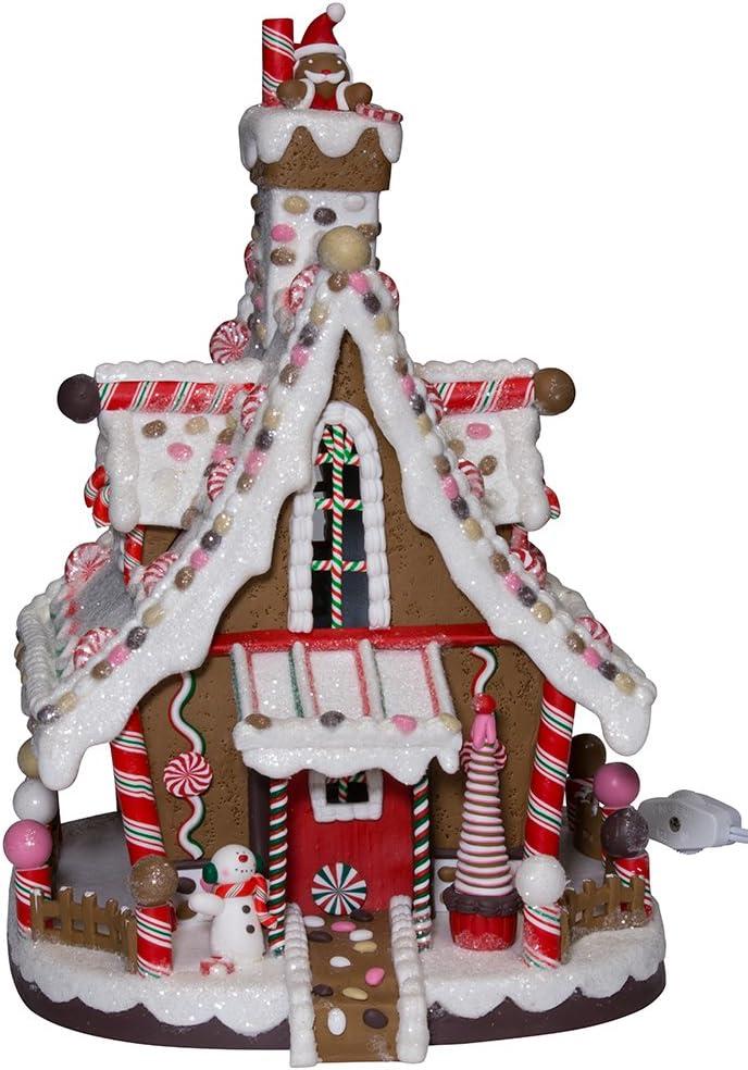 Kurt Adler 12-inch Lighted Christmas Gingerbread House