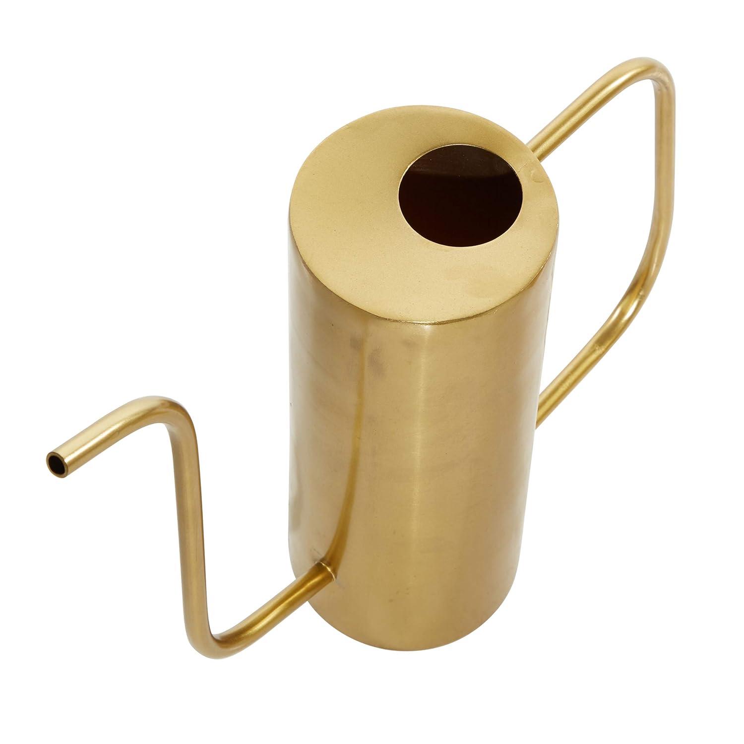 Set of 3 Glam Metal Planters Gold - Olivia & May: Indoor Iron Novelty Planters, No Drainage Hole, Tabletop Display