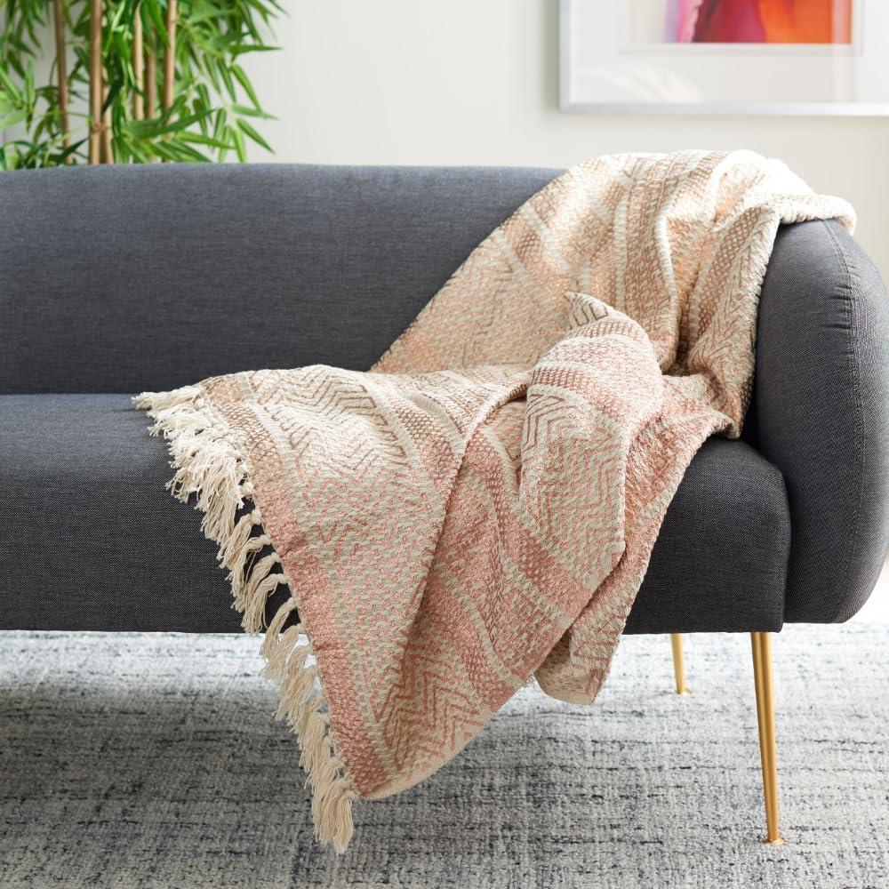 Becks Fringe Throw Blanket  - Safavieh