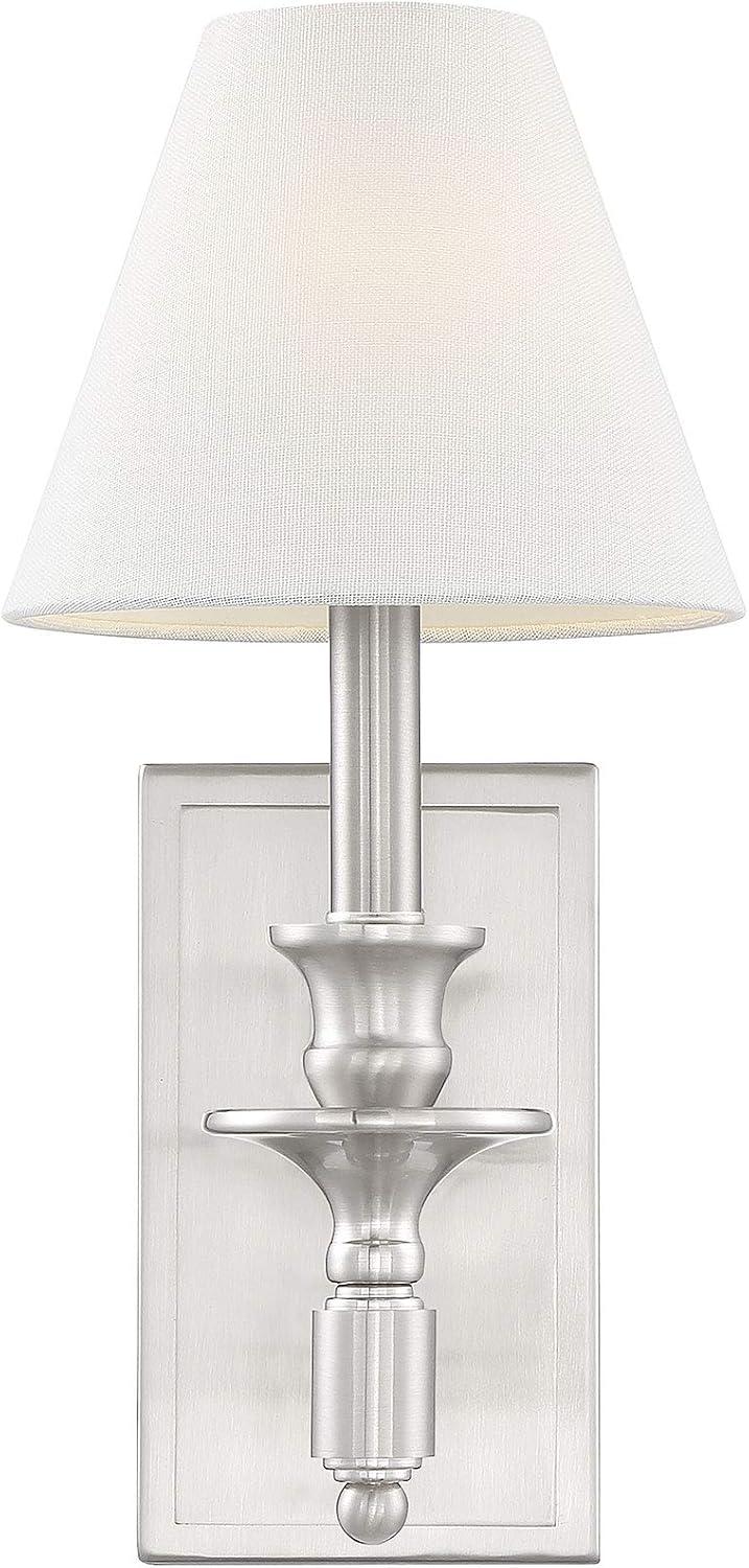 Savoy House Washburn 1 - Light Wall Light in  Satin Nickel