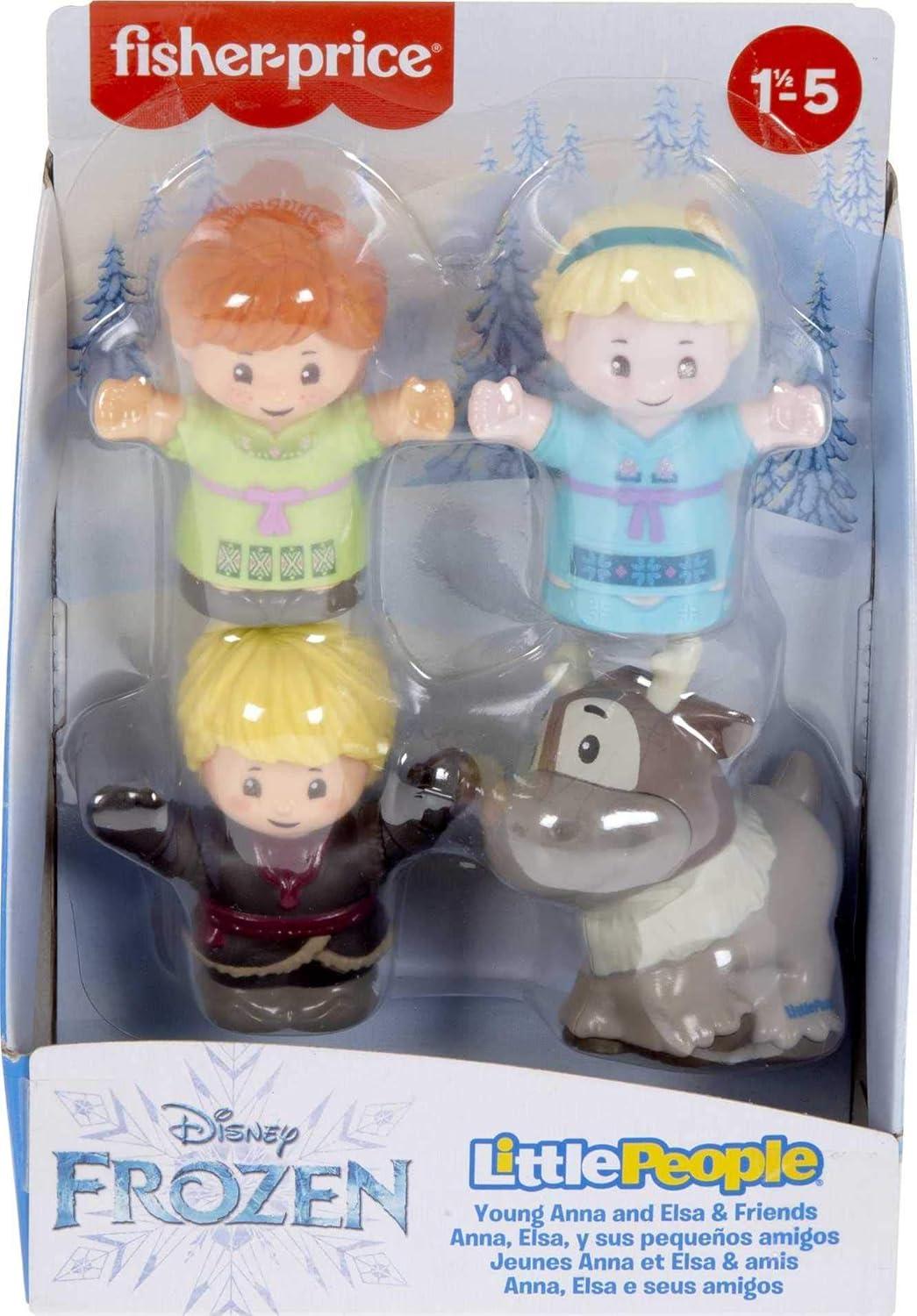 Disney Frozen Young Anna and Elsa & Friends Little People Figure Set, 4-Piece Toddler Toy