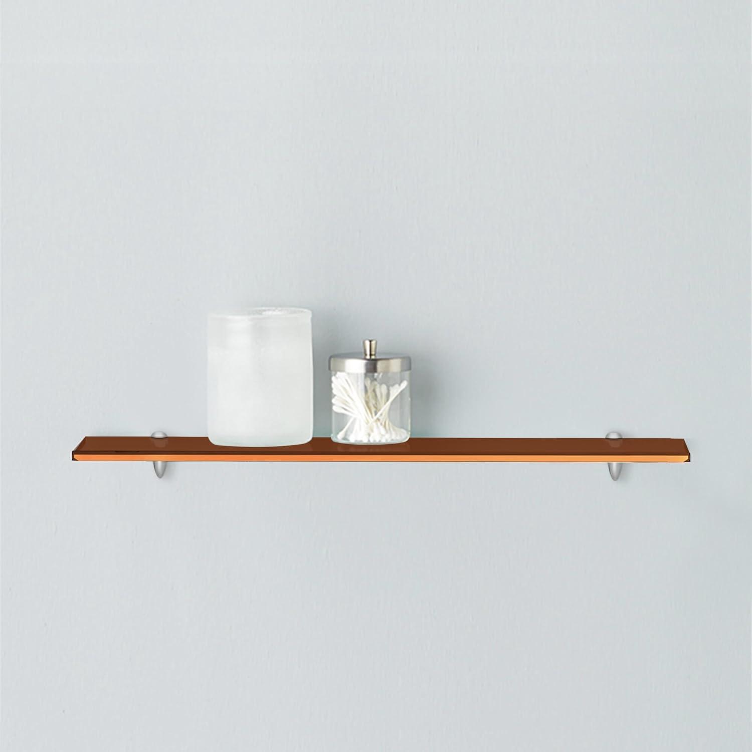 Latitude Run® Glass Accent Shelf with Adjustable Shelves