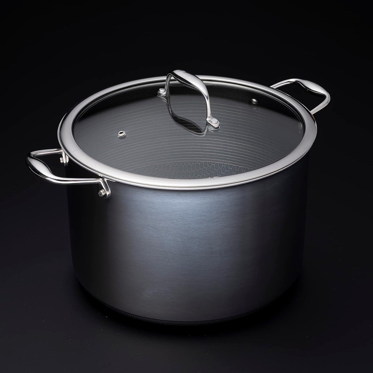 Stainless Steel 10-Quart Stockpot with Tempered Glass Lid