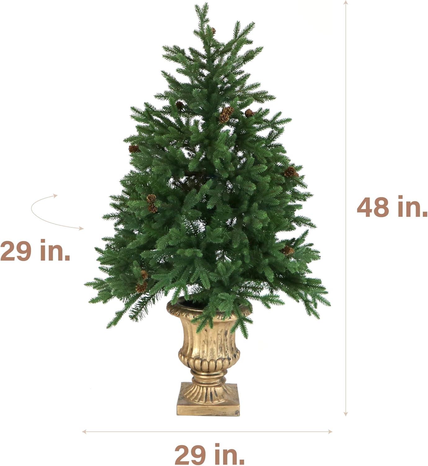 Carmel Pine 48'' Lighted Fir Christmas Tree