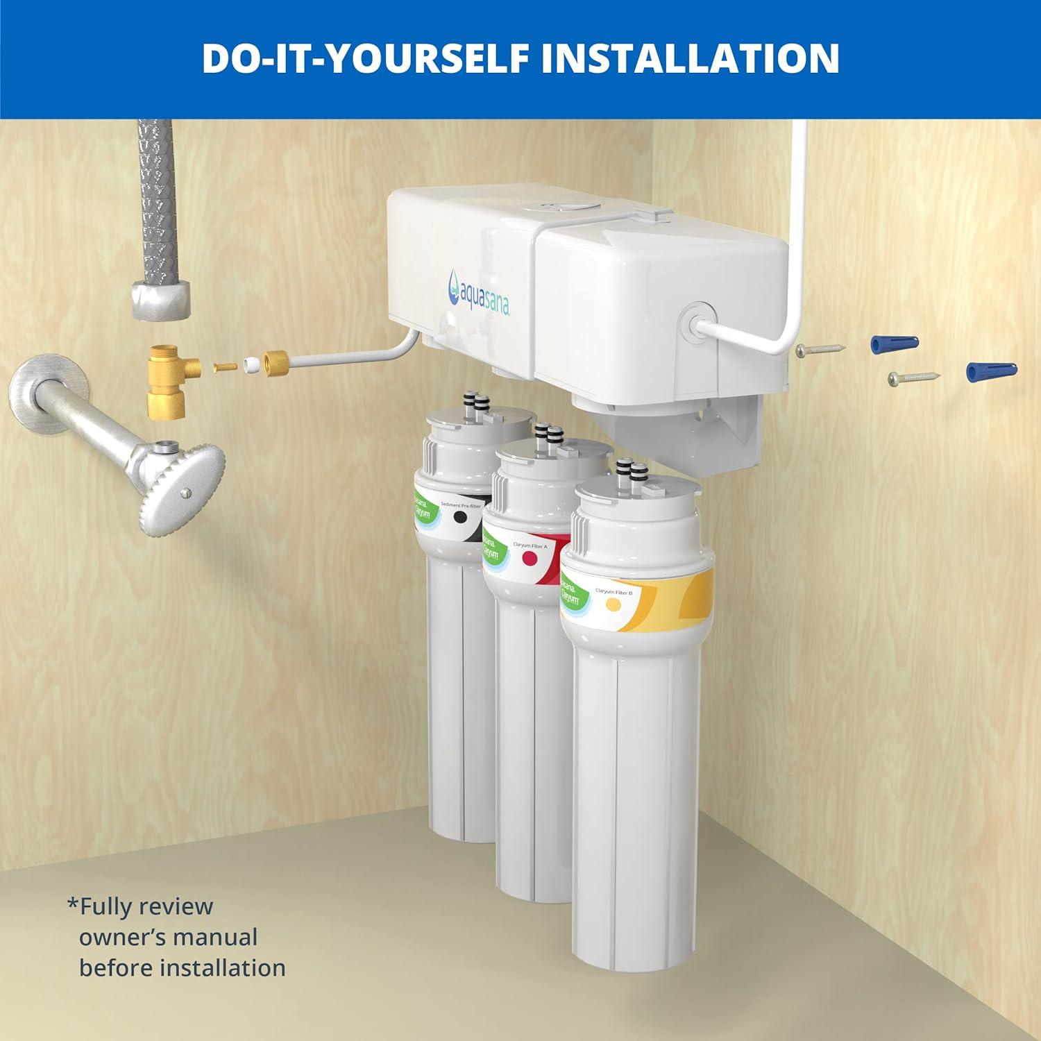 Aquasana Max Flow Under Sink Water Filter System - Bronze - AQ-5300+.62