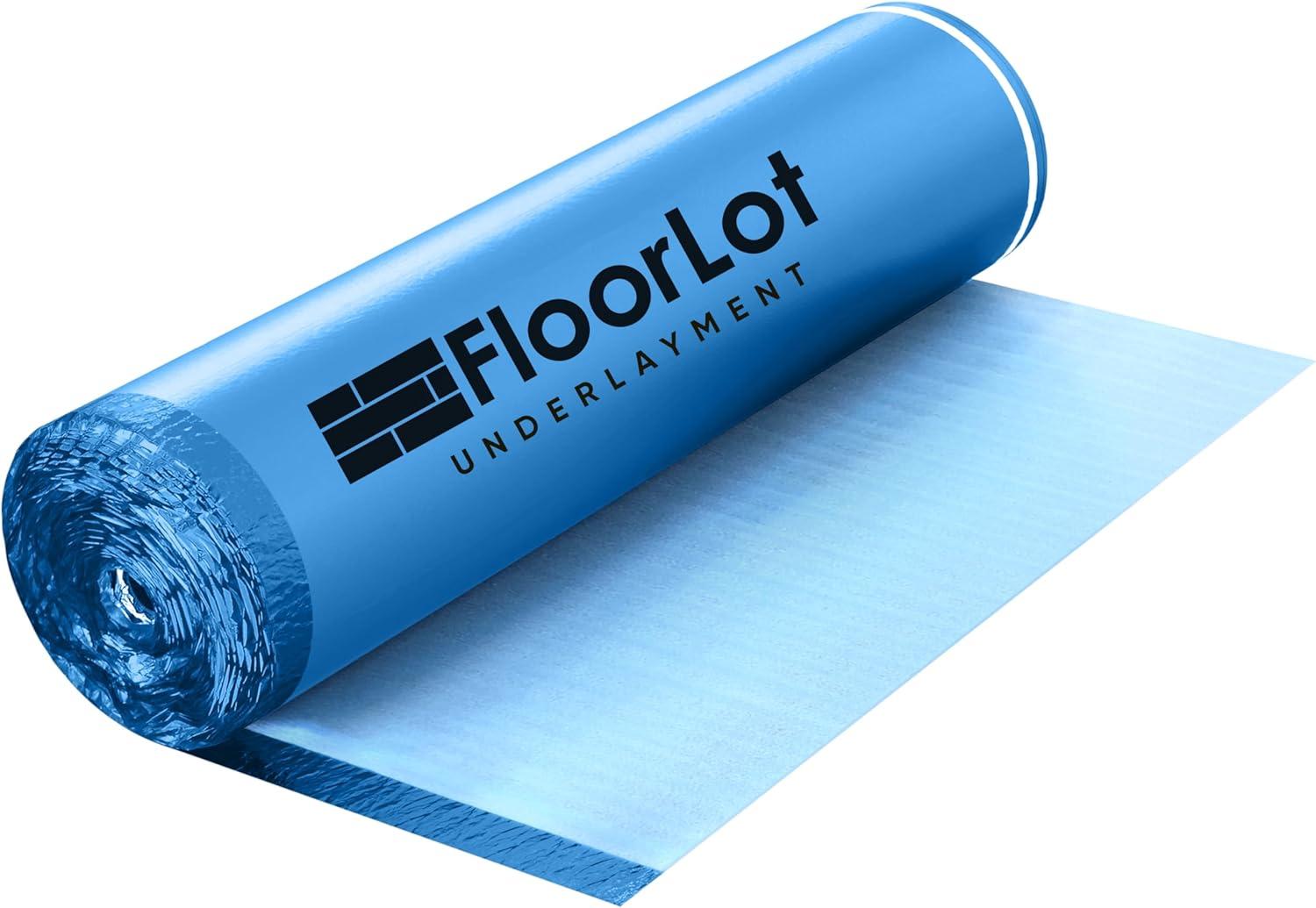 Blue 3mm Underlayment with Moisture Barrier for Laminate and Wood Floors