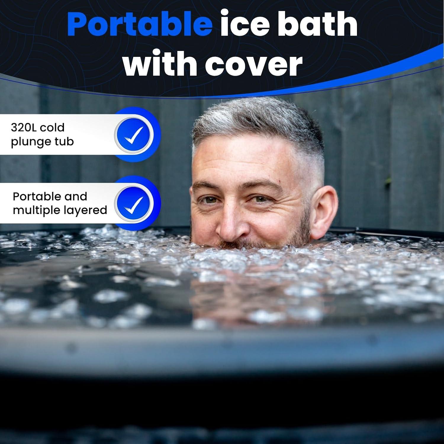 The Cold Pod® | 88 Gallon Capacity Ice Bath Tub | Thick Portable Plunge Pool for Cold Water Therapy