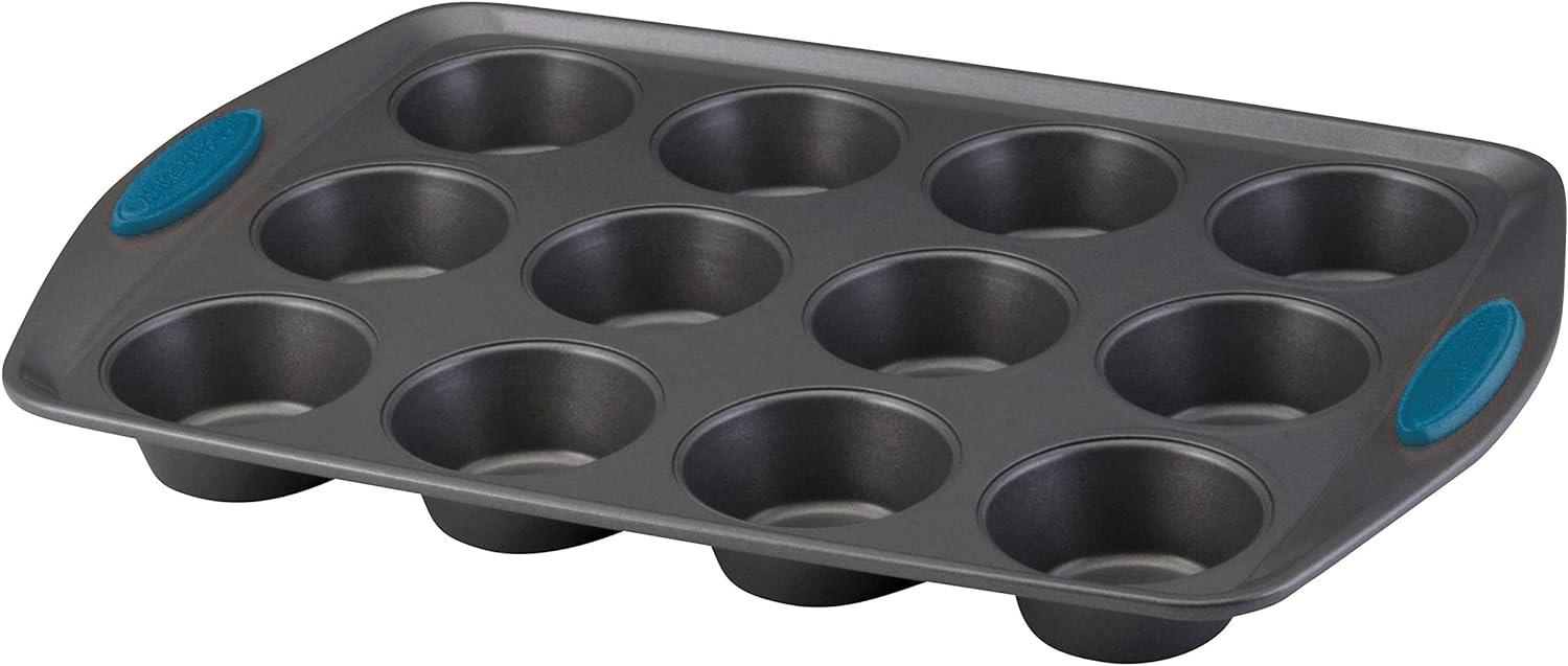 Gray Non-Stick 12-Cup Oven-Safe Muffin and Cupcake Pan