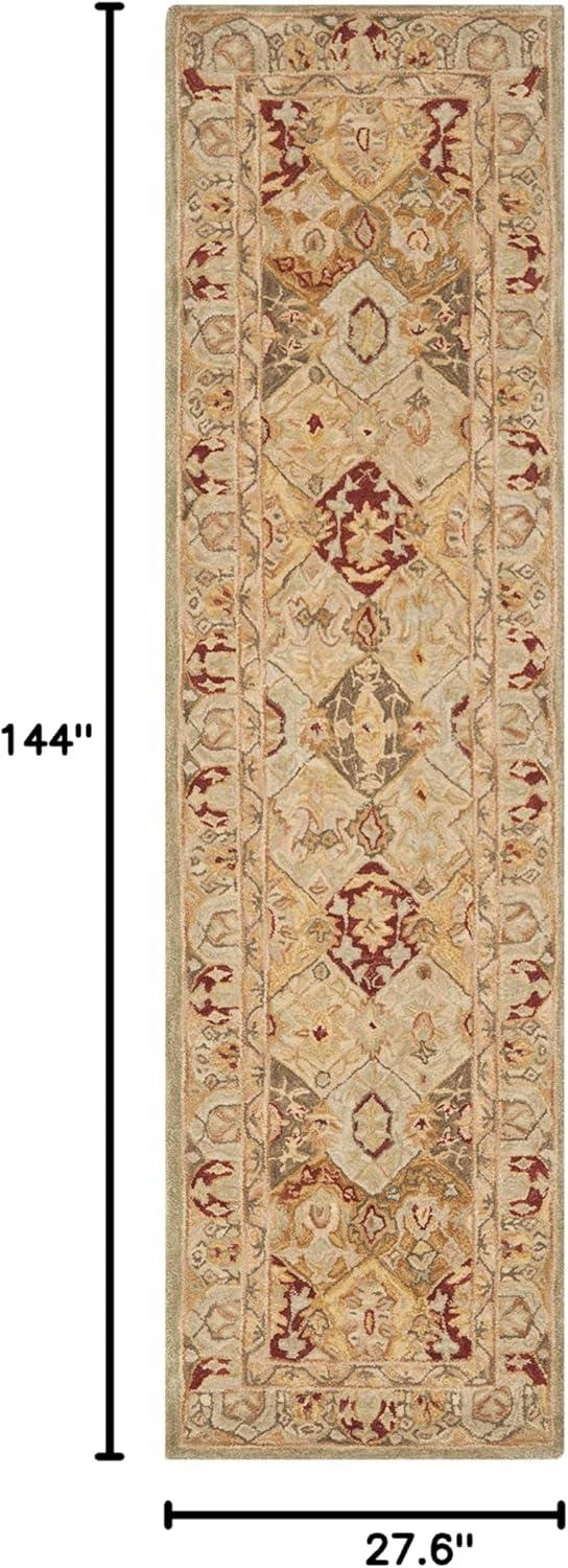 Anatolia AN530 Hand Tufted Runner Rug  - Beige/Multi - 2'3"x12' - Safavieh.