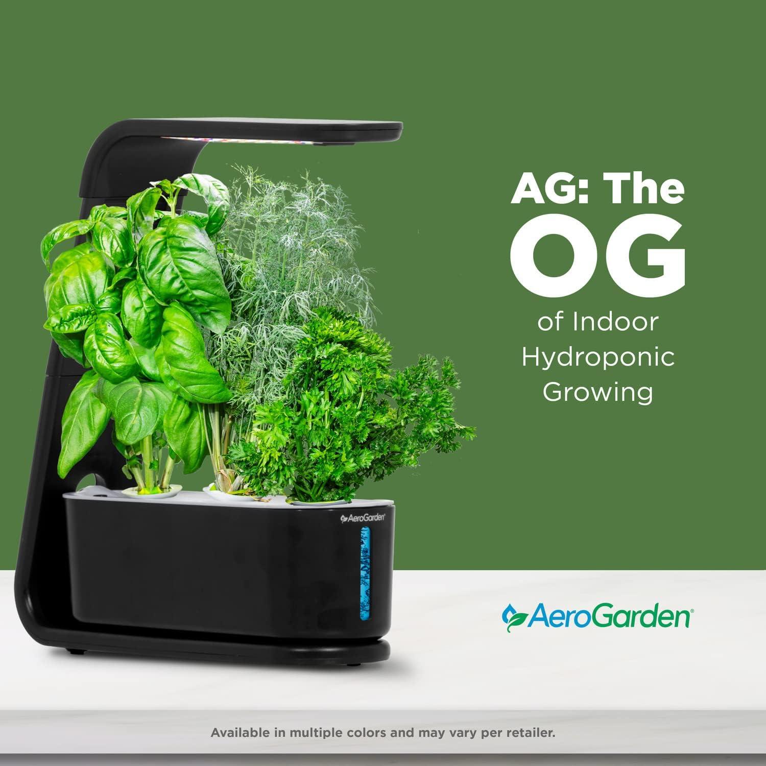 AeroGarden Sprout with Gourmet Herbs Seed Pod Kit, Black