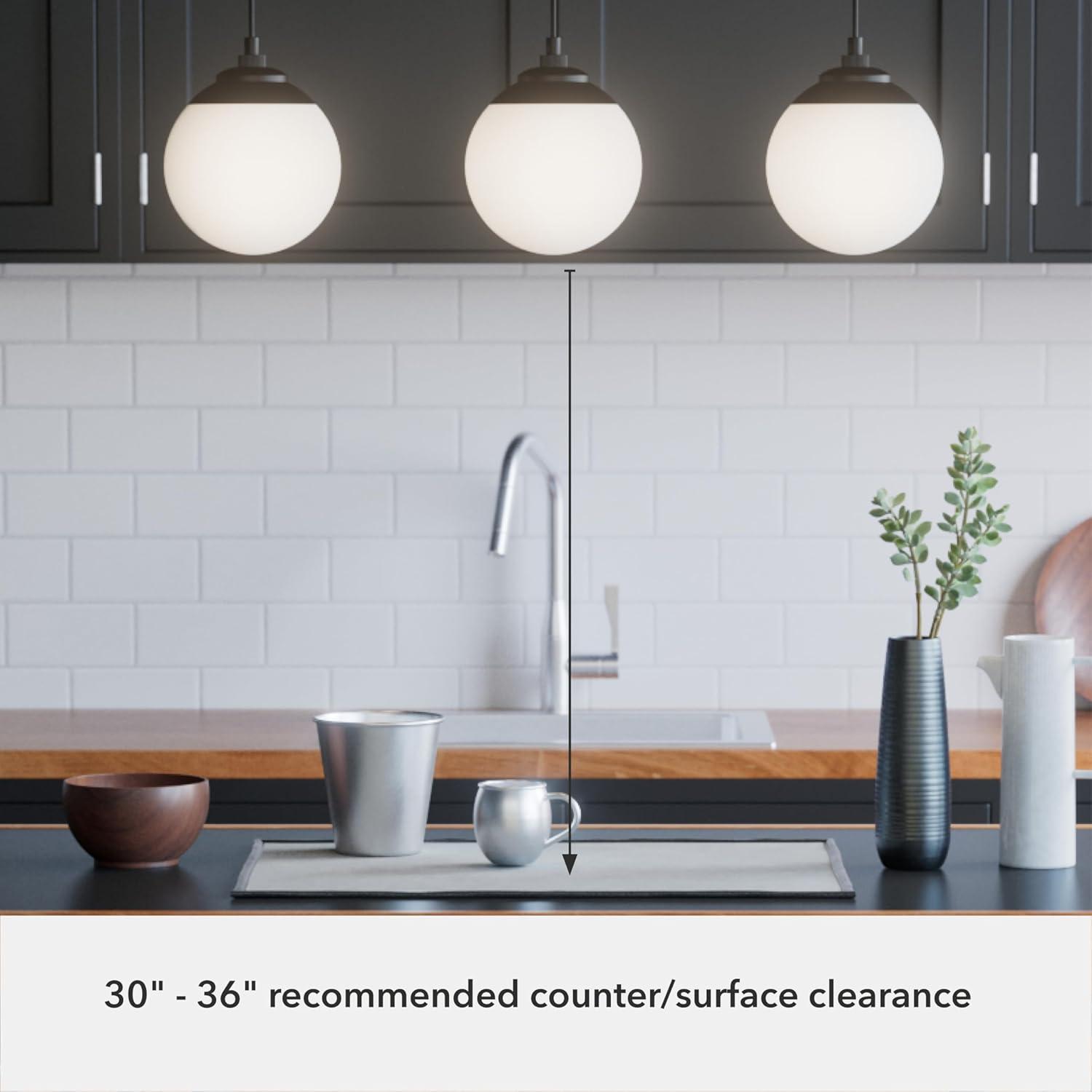 Hunter Fan Hepburn 3 - Light Linear Globe Pendant